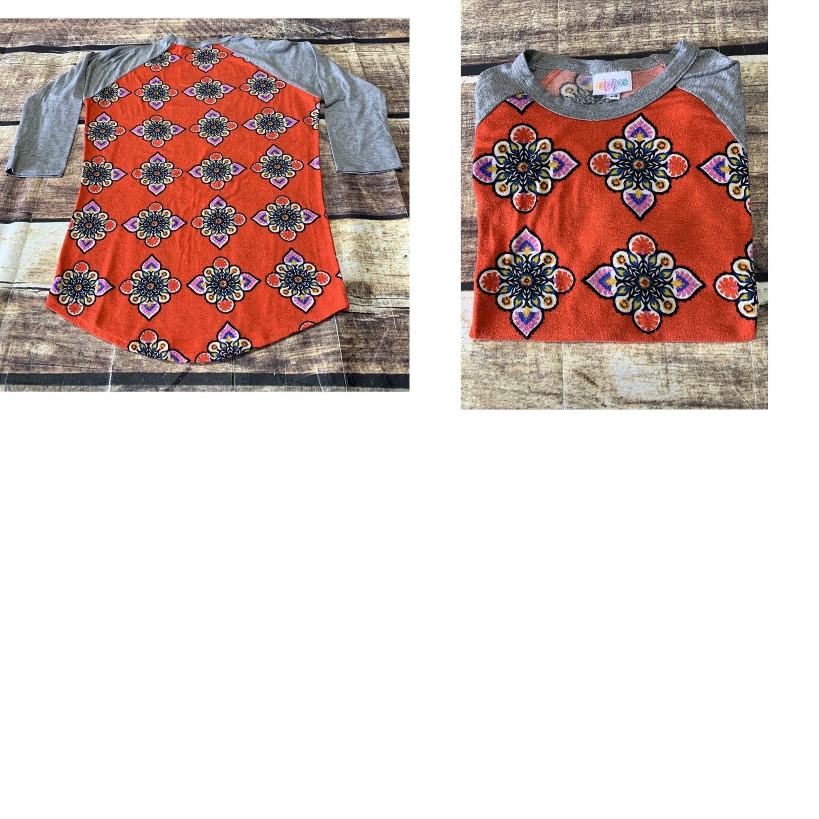 Vintage LuLaRoe T-Shirt Womens XS 3/4 Sleeve Pullover Gray Floral Southwest X-Small Size XS / US 0-2 / IT 36-38 - 8 Thumbnail