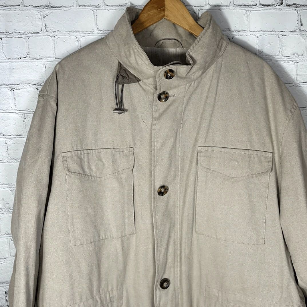 Jos. A. Bank VINTAGE Jos A Bank Tan Canvas Chore Coat Jacket XL Hooded Men Jacket Tan Size US XL / EU 56 / 4 - 2 Thumbnail