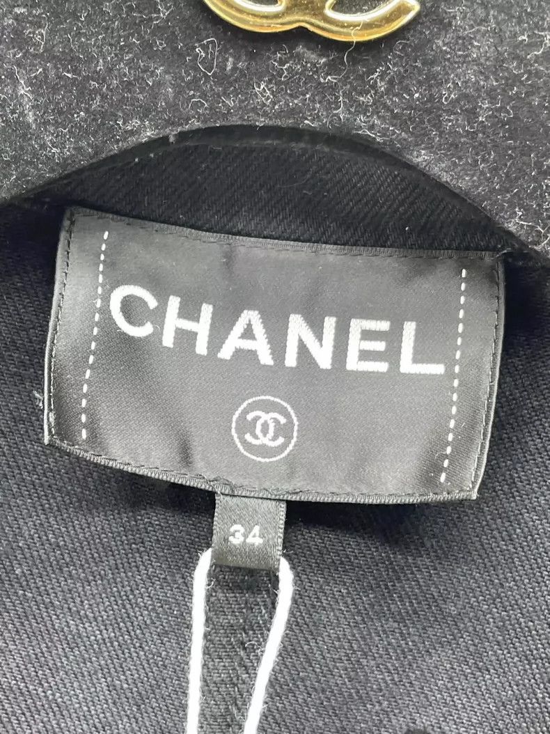 Chanel Chanel l23K black camellia denim suit jacket 2504-Nextarrow Size XXS / US 00 / IT 34 - 4 Thumbnail
