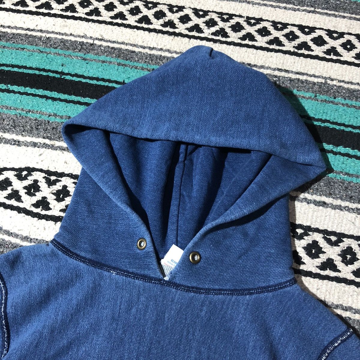 Beams Plus × Vintage Beams Boy Indigo Dyed Thermal Hoodie Size US S / EU 44-46 / 1 - 6 Thumbnail