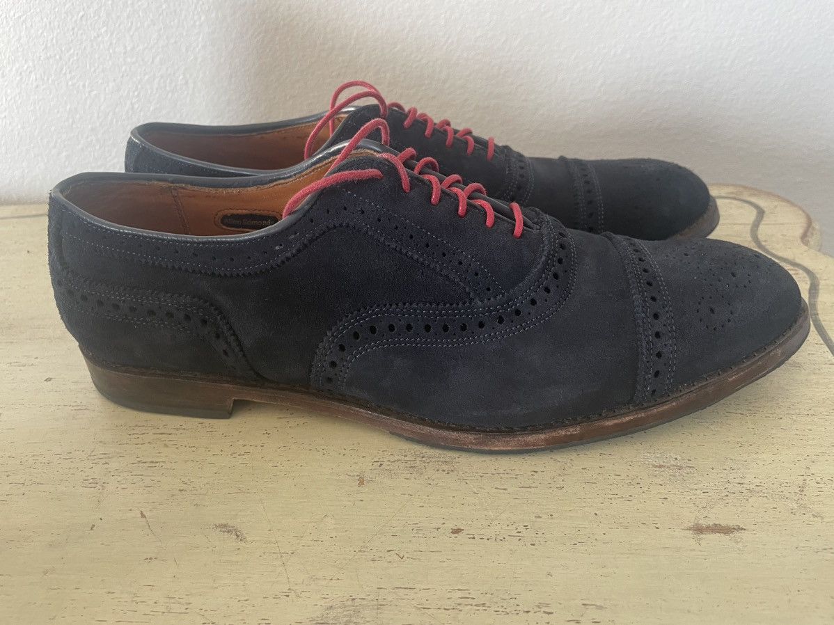 Allen Edmonds Strand Suede Cap Toe Oxford Dress Shoe Size US 13 / EU 46 - 4 Thumbnail