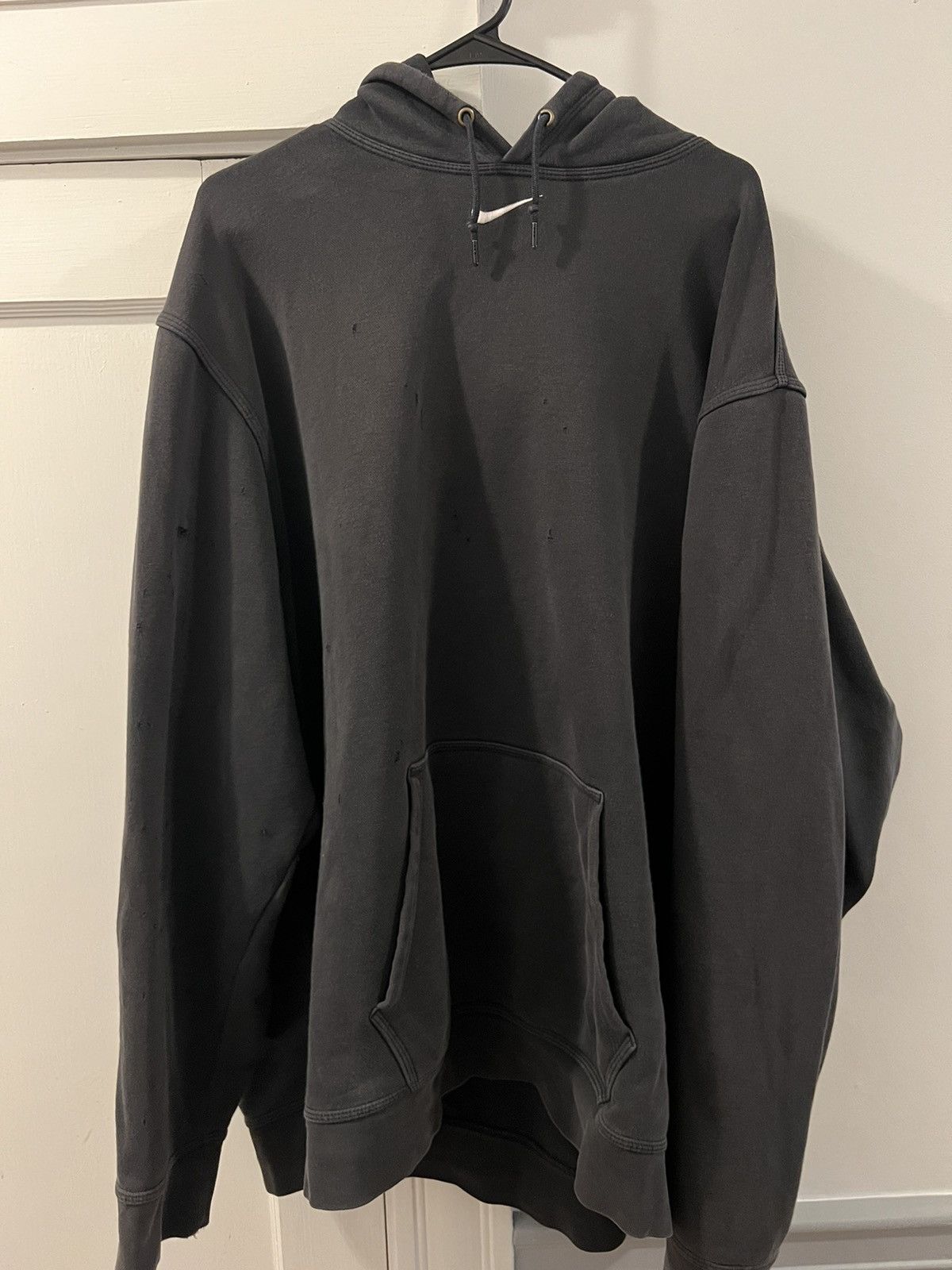 image of Nike Mini Swoosh Hoodie 3Xl in Black, Men's (Size 2XL)