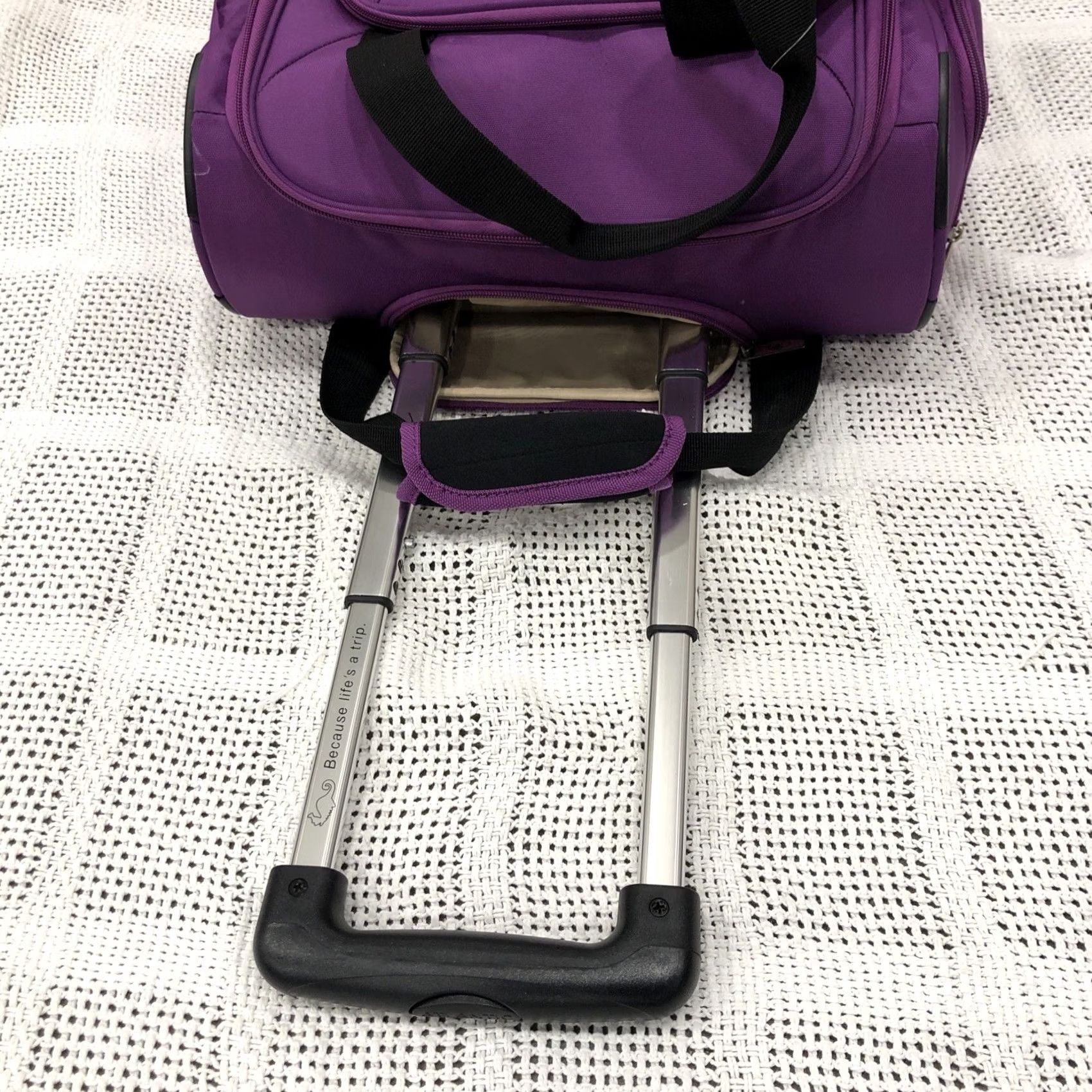 Vintage Atlantic Ultra Lite Softsides Rolling Underseat Carry-on Turquoise Blue U15 Size ONE SIZE - 5 Thumbnail