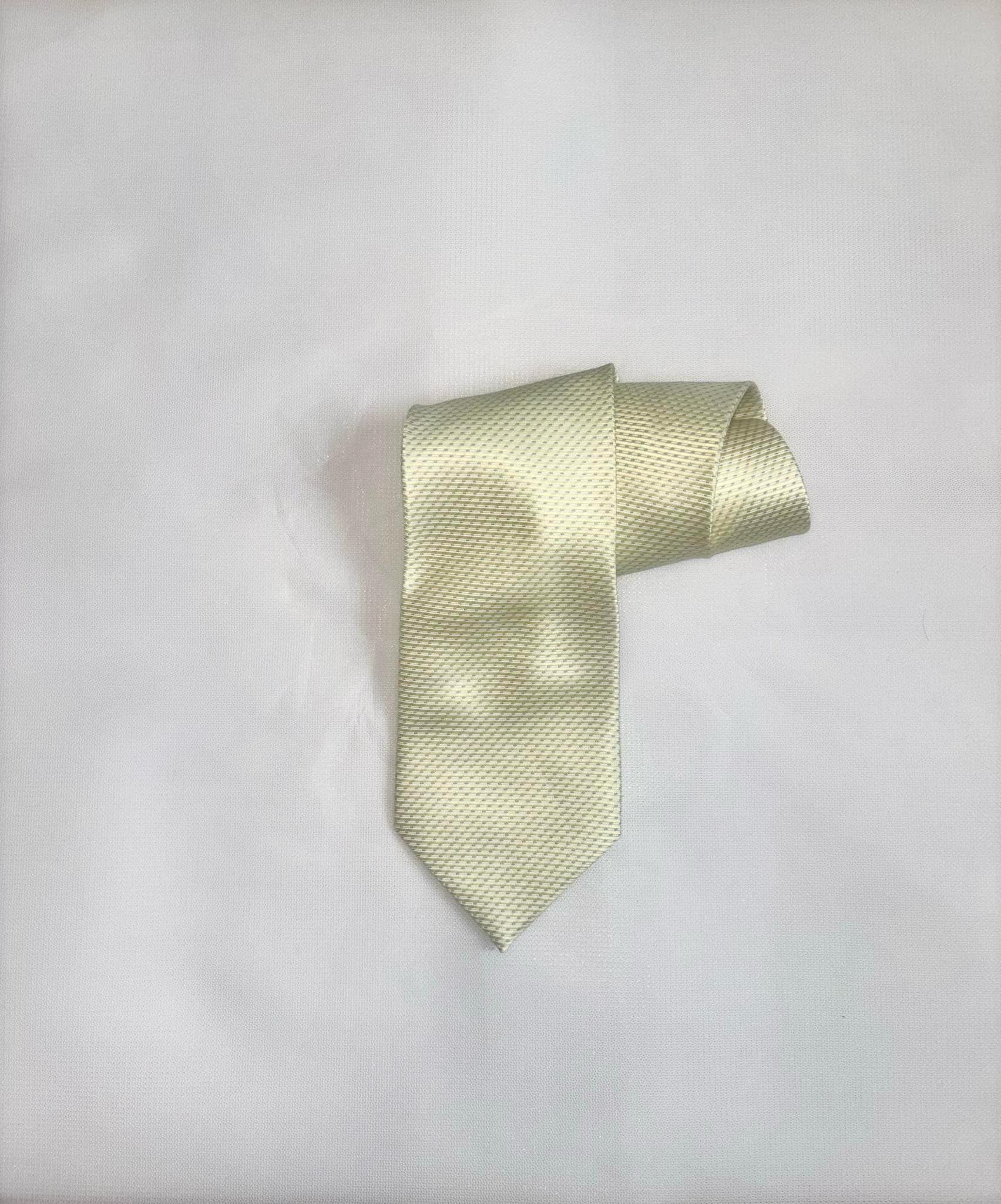 Giorgio Armani GIORGIO ARMANI 100% Silk Necktie tie yellow Made in Italy Size ONE SIZE - 3 Thumbnail