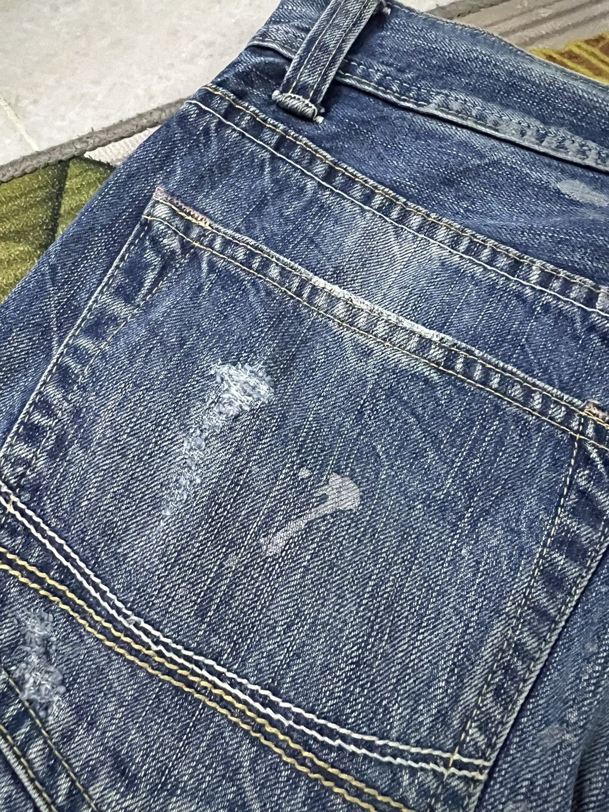 If Six Was Nine × Japanese Brand DENIM CRAFT DISTRESSED JEANS VERY RARE Size US 30 / EU 46 - 10 Thumbnail