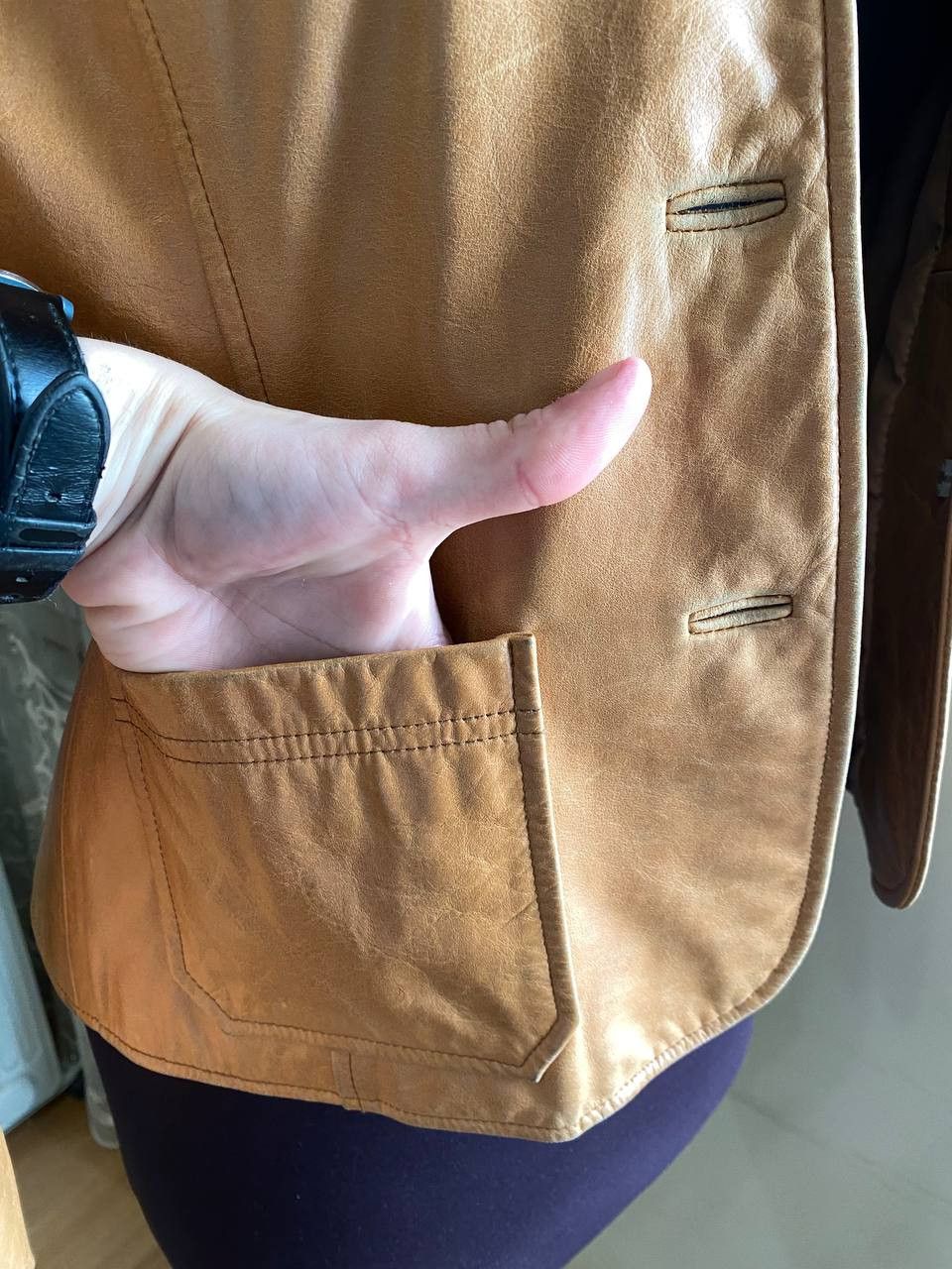 Gap Vintage Gap Genuine Leather Jacket (XS) Size XS / US 0-2 / IT 36-38 - 9 Thumbnail