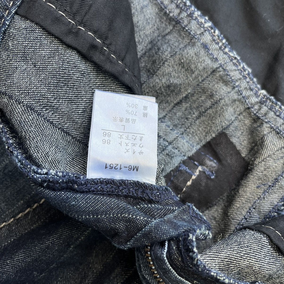 Marithe + Francois Girbaud Crazy Vintage Y2K MFG Striped Jeans Blue Denim Size US 33 - 9 Thumbnail