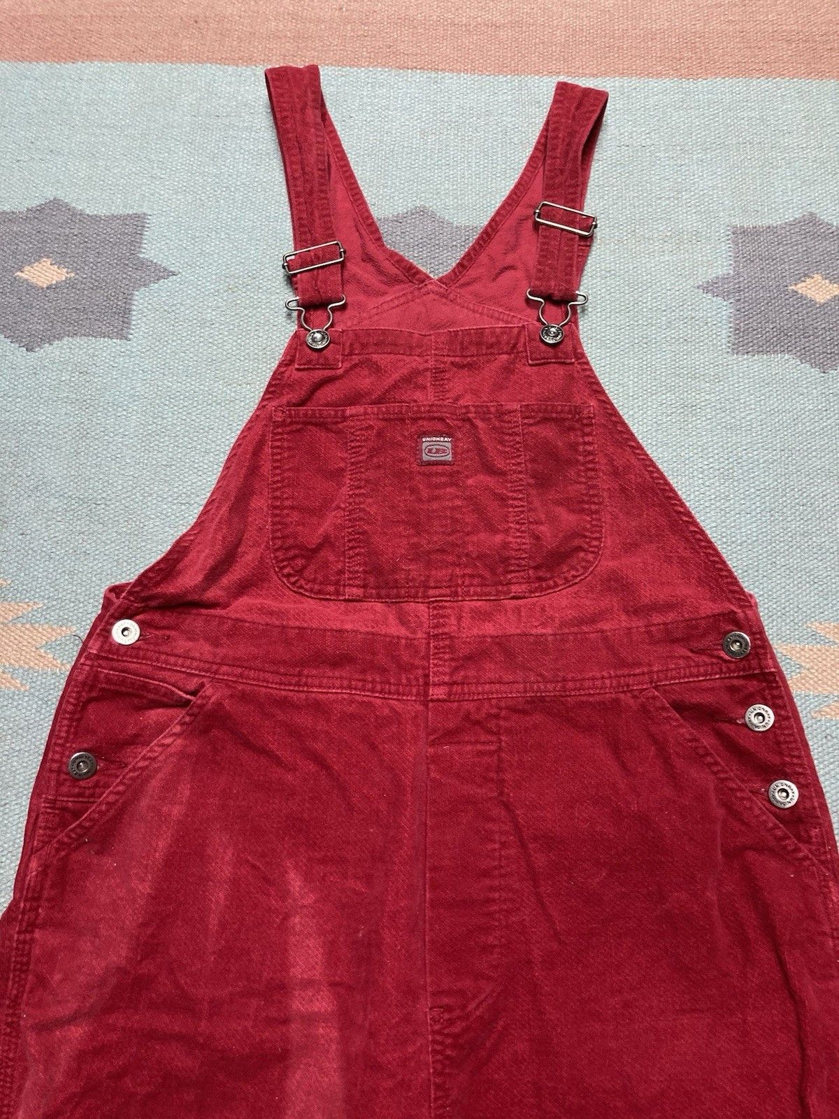 Vintage Union bay overalls jeans velour soft cotton y2k skater small Size US 34 / EU 50 - 3 Thumbnail