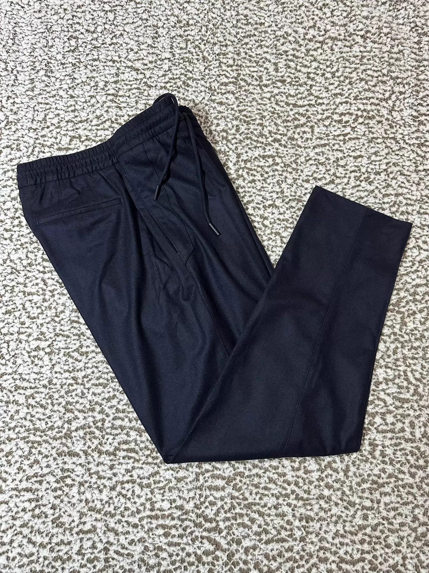 Ermenegildo Zegna Zegna 15mil Wool Cashmere Silk Slim Jogger Pants Size US 34 / EU 50 - 1 Thumbnail