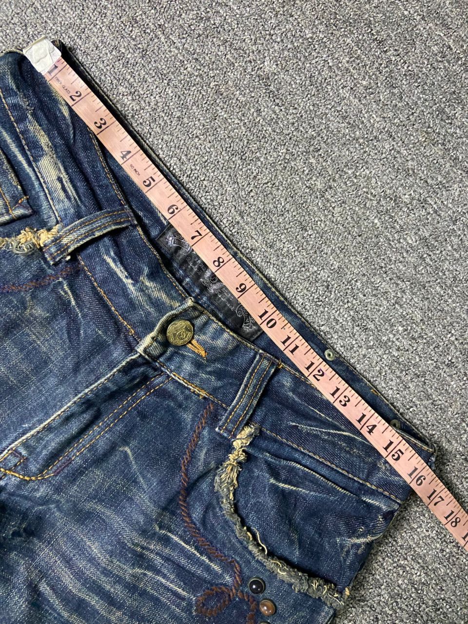 Japanese Brand 🔥Vintage RED PEPPER Distressed Denim Jeans🔥 (136) Size US 32 / EU 48 - 14 Thumbnail