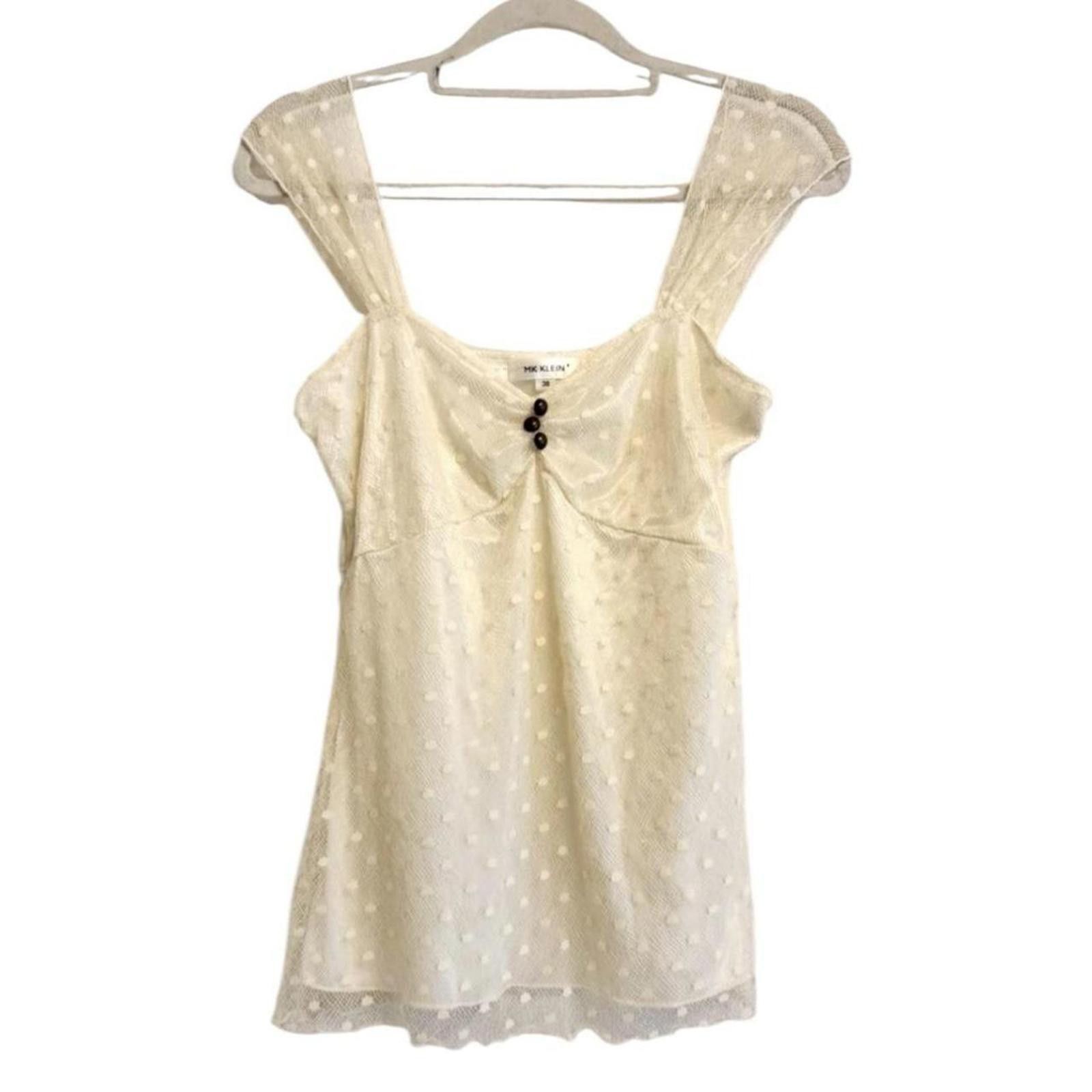 Other Preppy whimsy core coquette cream frill blouse top Size XS / US 0-2 / IT 36-38 - 1 Thumbnail