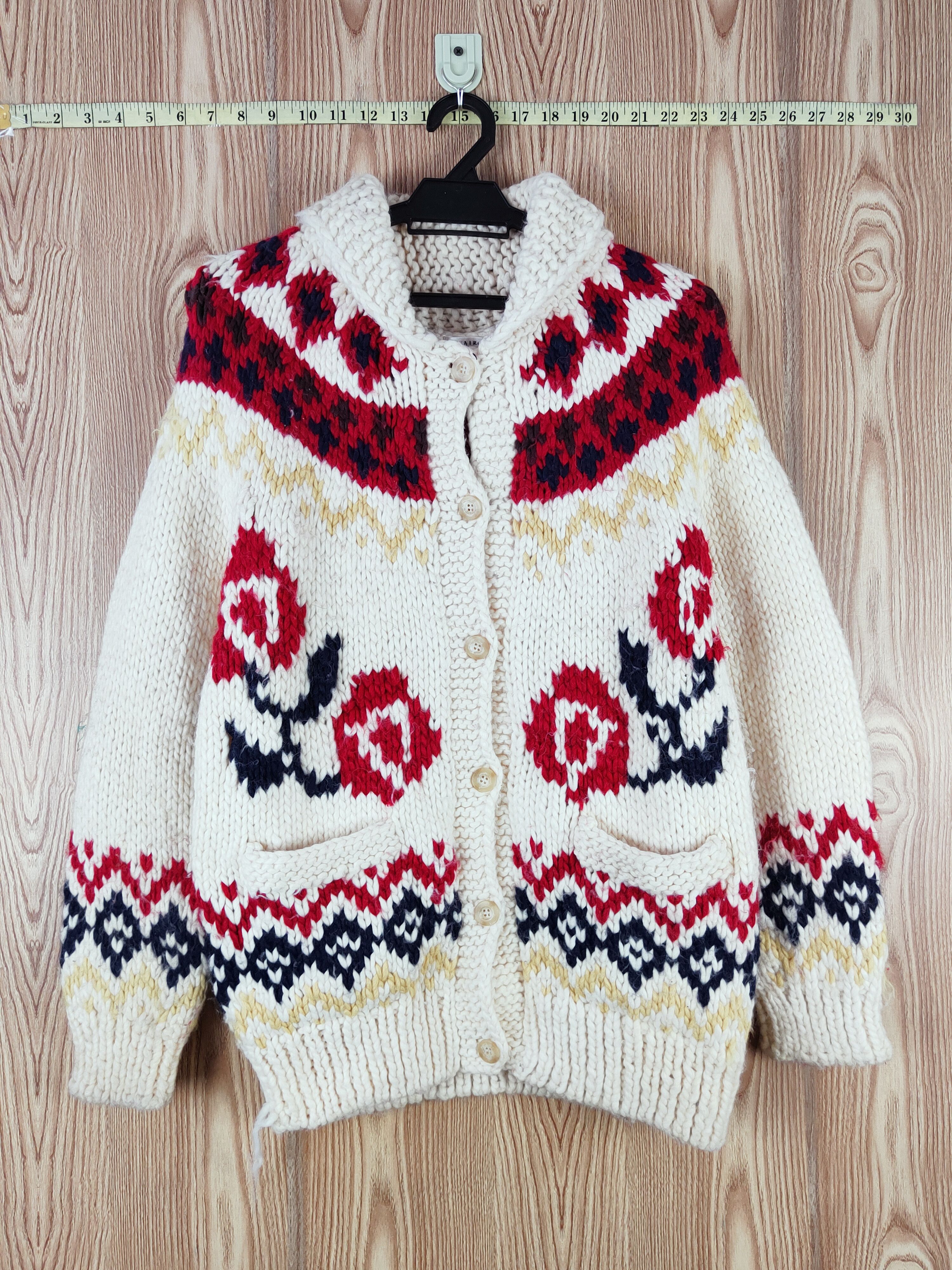 Japanese Brand Mamaikuko de Paris Cream Knitwear Cardigan #W583 Size M / US 6-8 / IT 42-44 - 1 Thumbnail