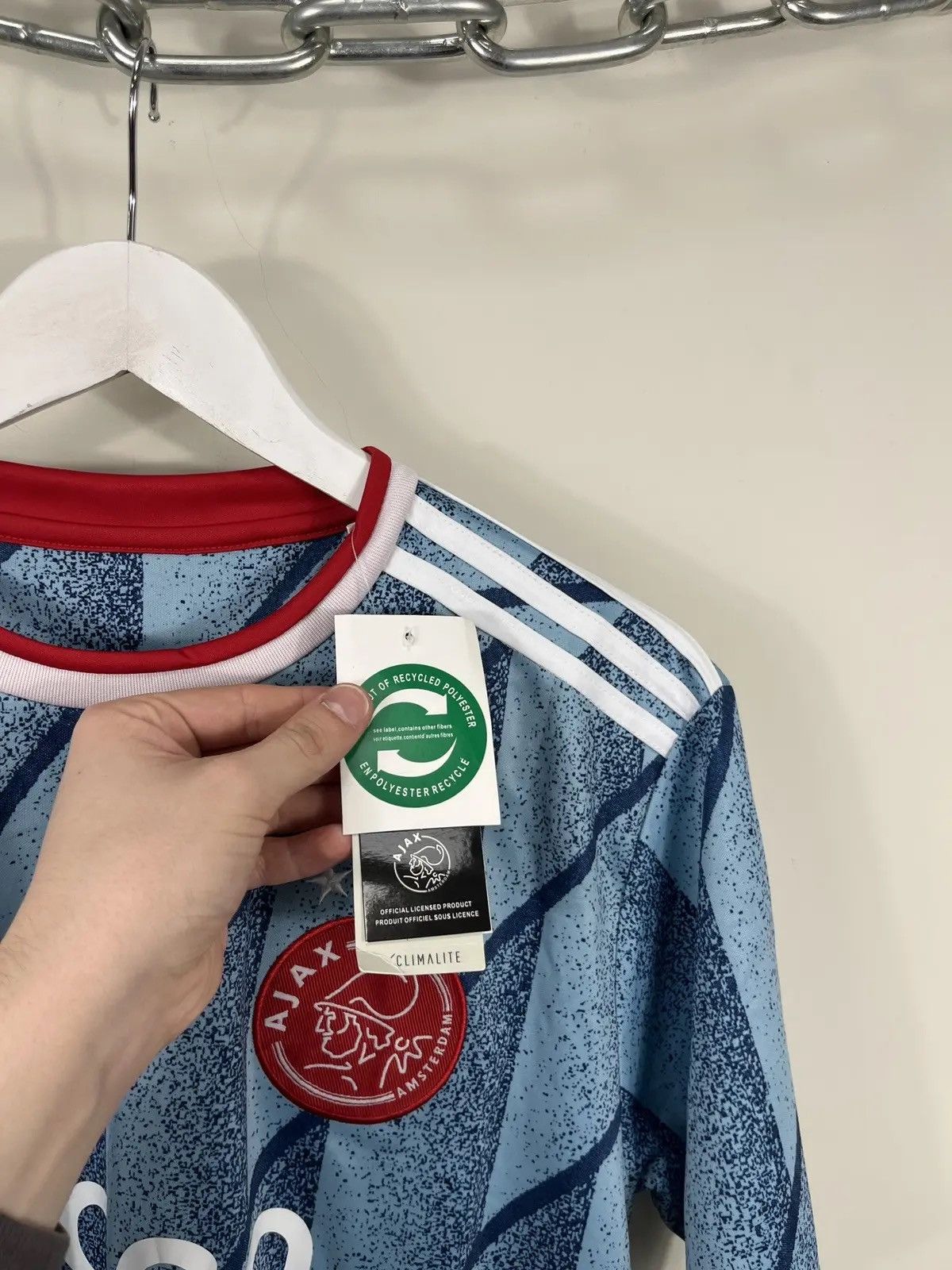 Adidas Adidas Ajax 2020/21 Van De Beek NEW Football Soccer Jersey Size US L / EU 52-54 / 3 - 6 Thumbnail