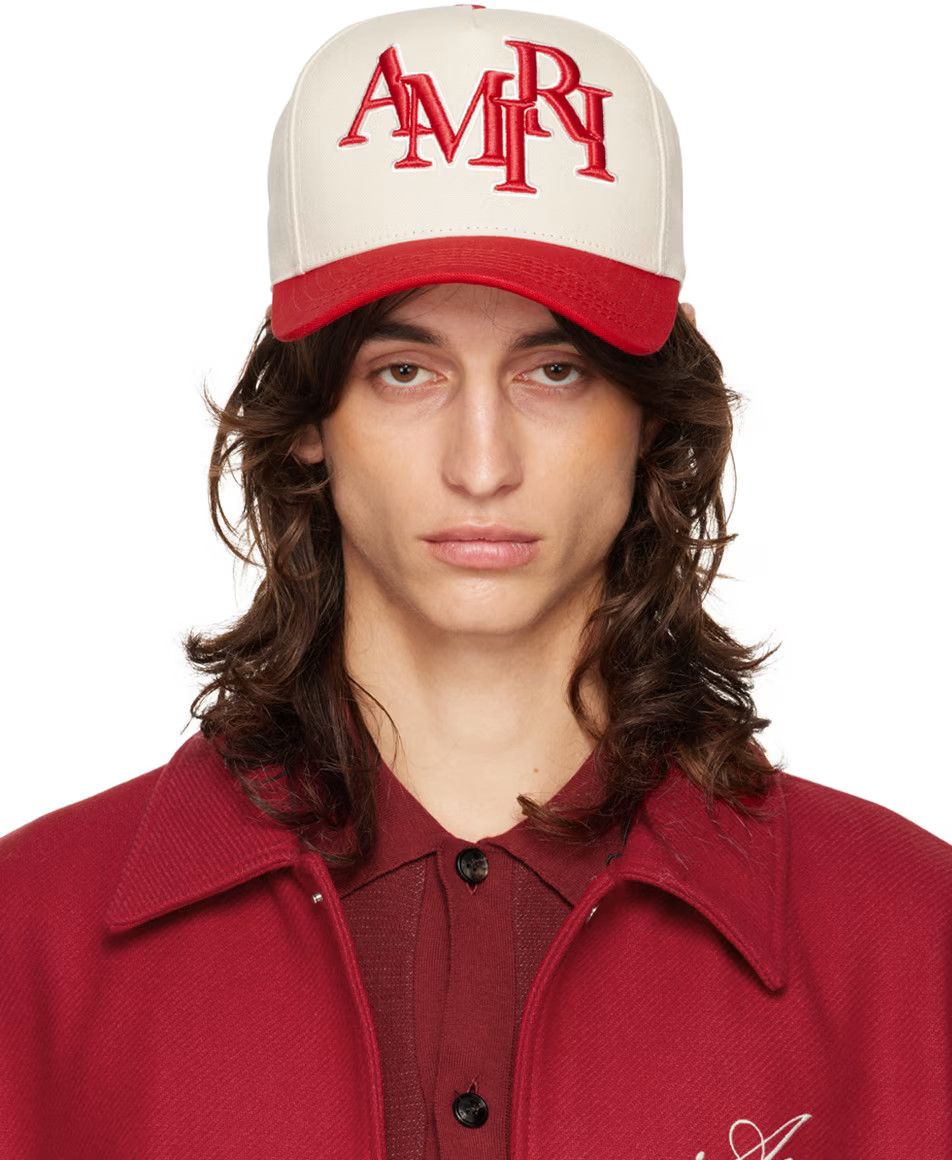 Amiri o1s1wg110525 Size: OS / Staggered Baseball Hat / Cap Size ONE SIZE - 3 Thumbnail