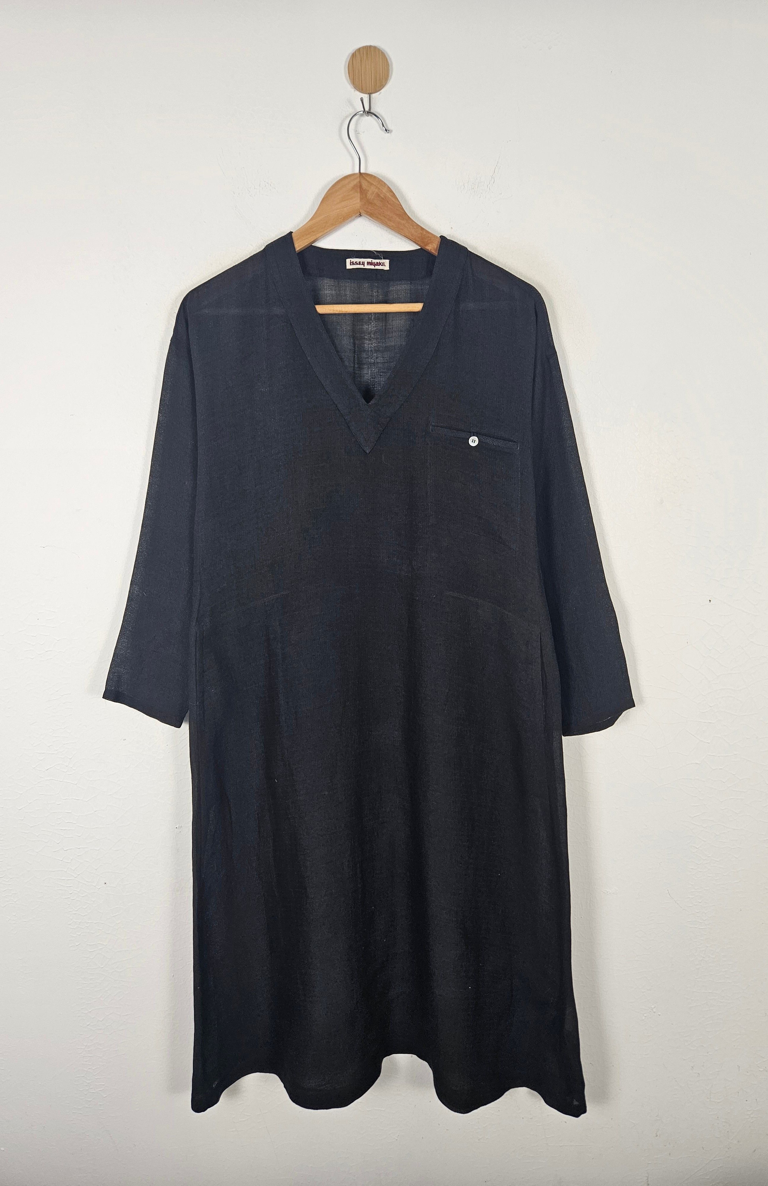 Issey Miyake 90s Issey Miyake Hemp Dress Shirt Size US M / EU 48-50 / 2 - 1 Thumbnail