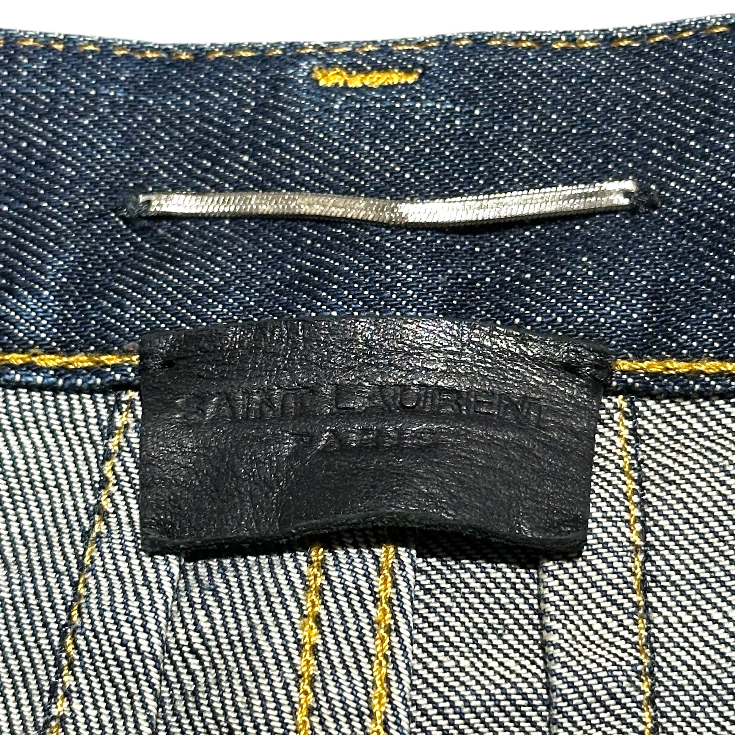 Hedi Slimane × Saint Laurent Paris Saint Laurent Denim Pants Size US 28 / EU 44 - 6 Thumbnail