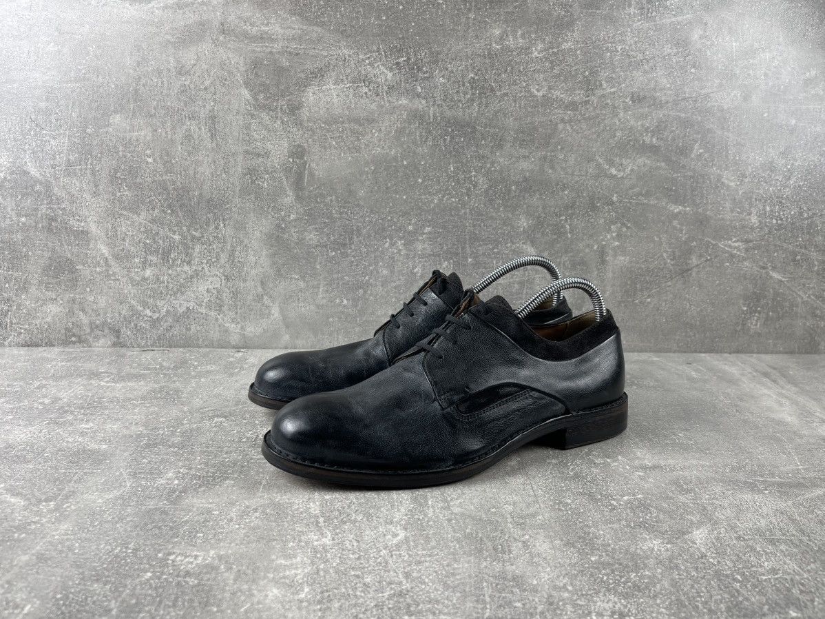 Pantanetti Pantanetti Handcrafted Avant Garde Leather Derby Boots Size US 7 / EU 40 - 1 Thumbnail