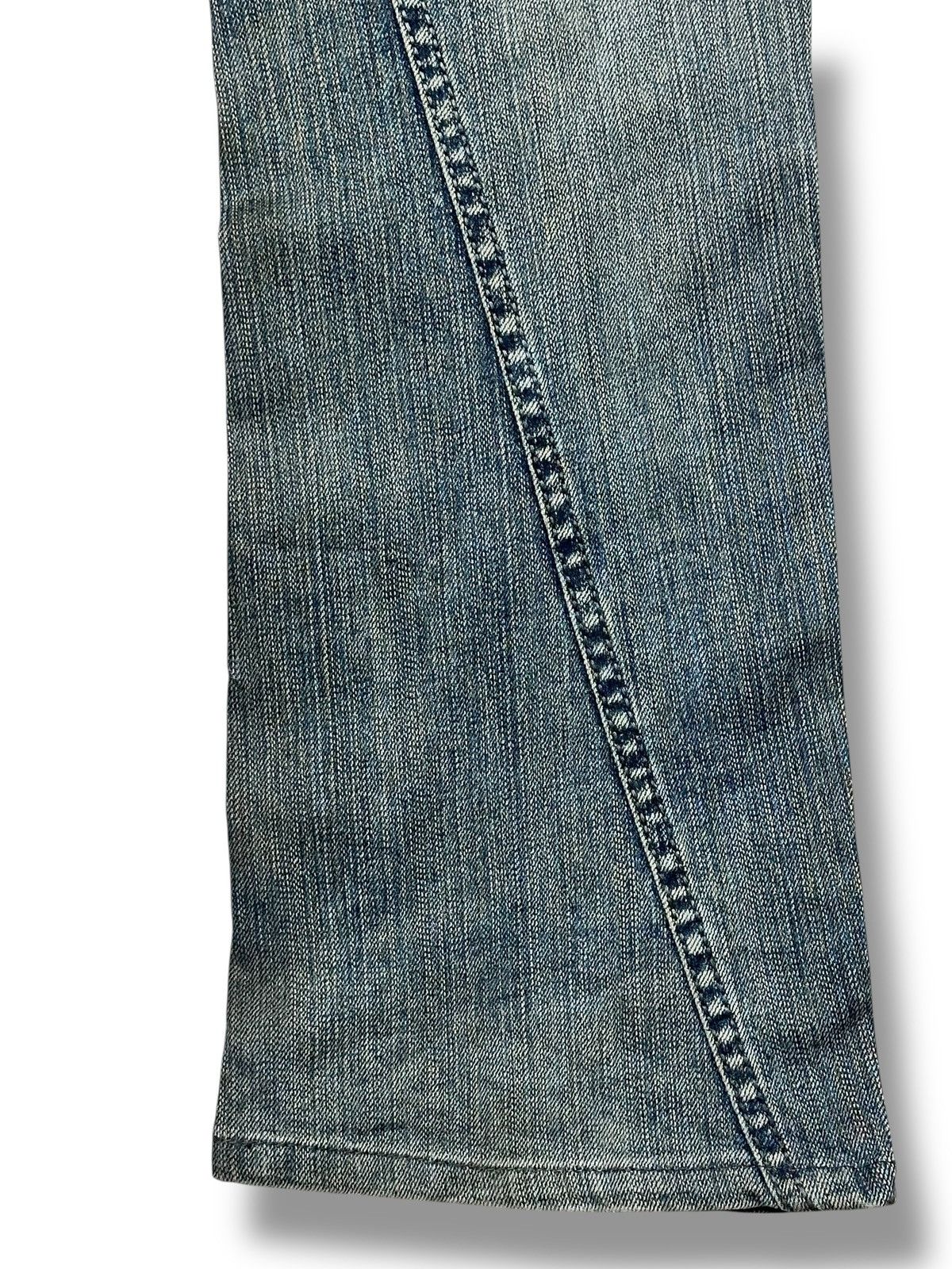 Morgan De Toi Morgan Homme Vintage Y2K Rare Drop Flare V Design & Faded Size US 32 / EU 48 - 16 Thumbnail
