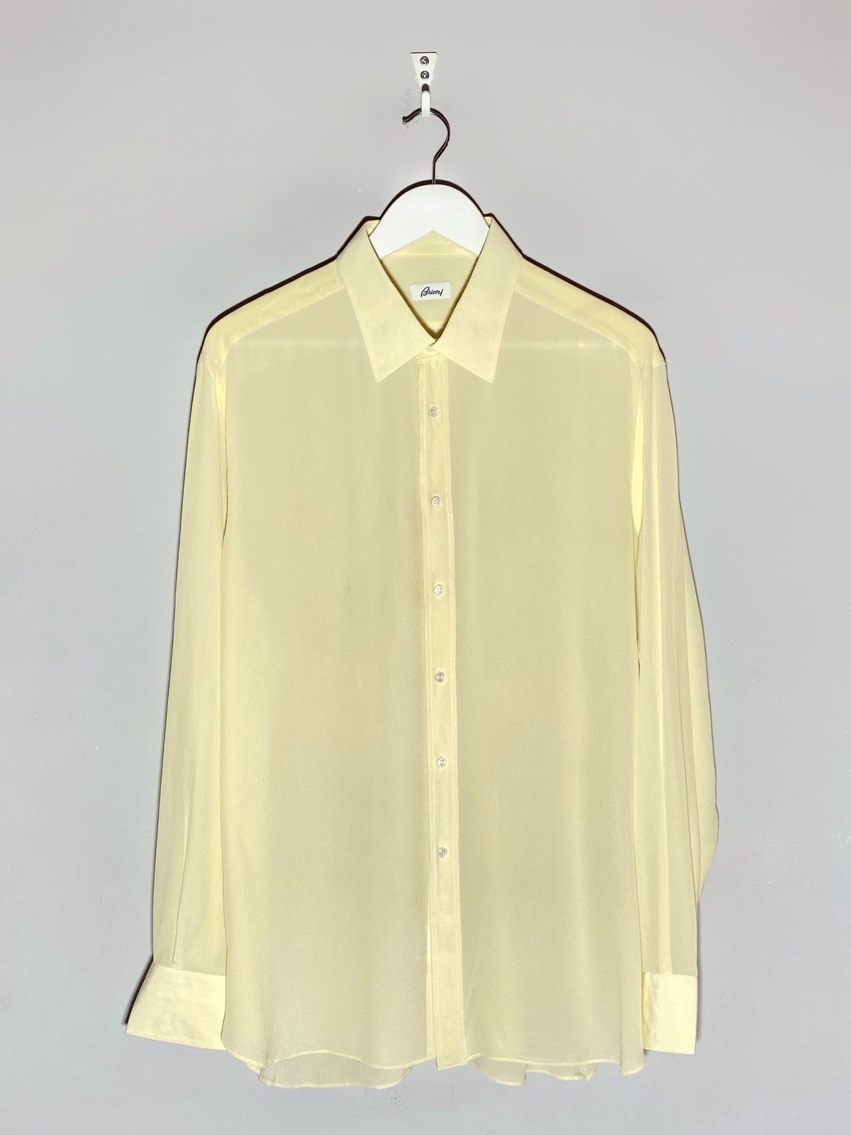 Brioni Brioni Silk Long Sleeve Shirt Size US L / EU 52-54 / 3 - 1 Thumbnail
