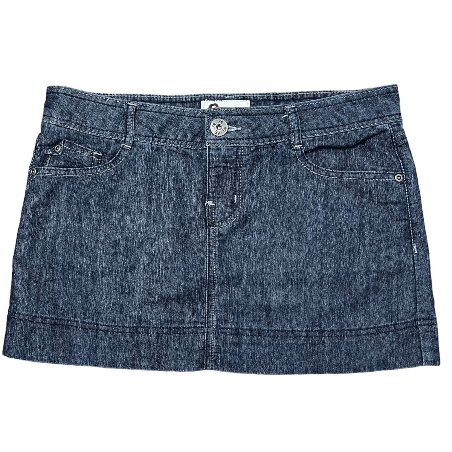 Vintage 00s Micro Mini Denim Jean Skirt So Size 9 Size 30" / US 8 / IT 44 - 4 Thumbnail