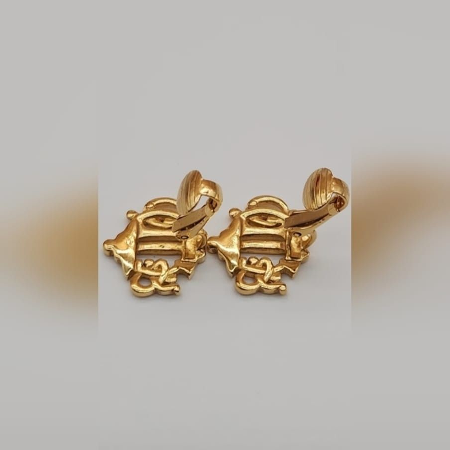 Dior Christian Dior 2000s Logo clip-on earrings Size ONE SIZE - 4 Thumbnail