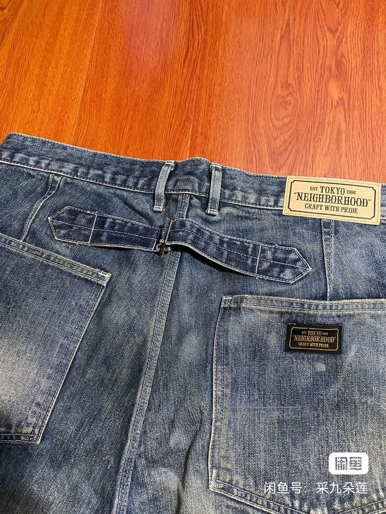 Neighborhood Neighborhood size L Denim Pants, Yellow Mud Wash and Distr Size US 27 - 7 Thumbnail