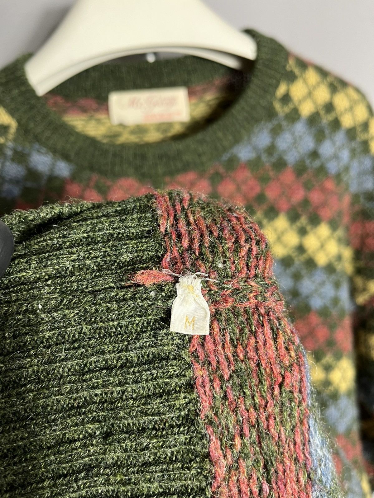 Other mcgeorge sweater argyle shetland 100% new wool mens knit Size US M / EU 48-50 / 2 - 6 Thumbnail