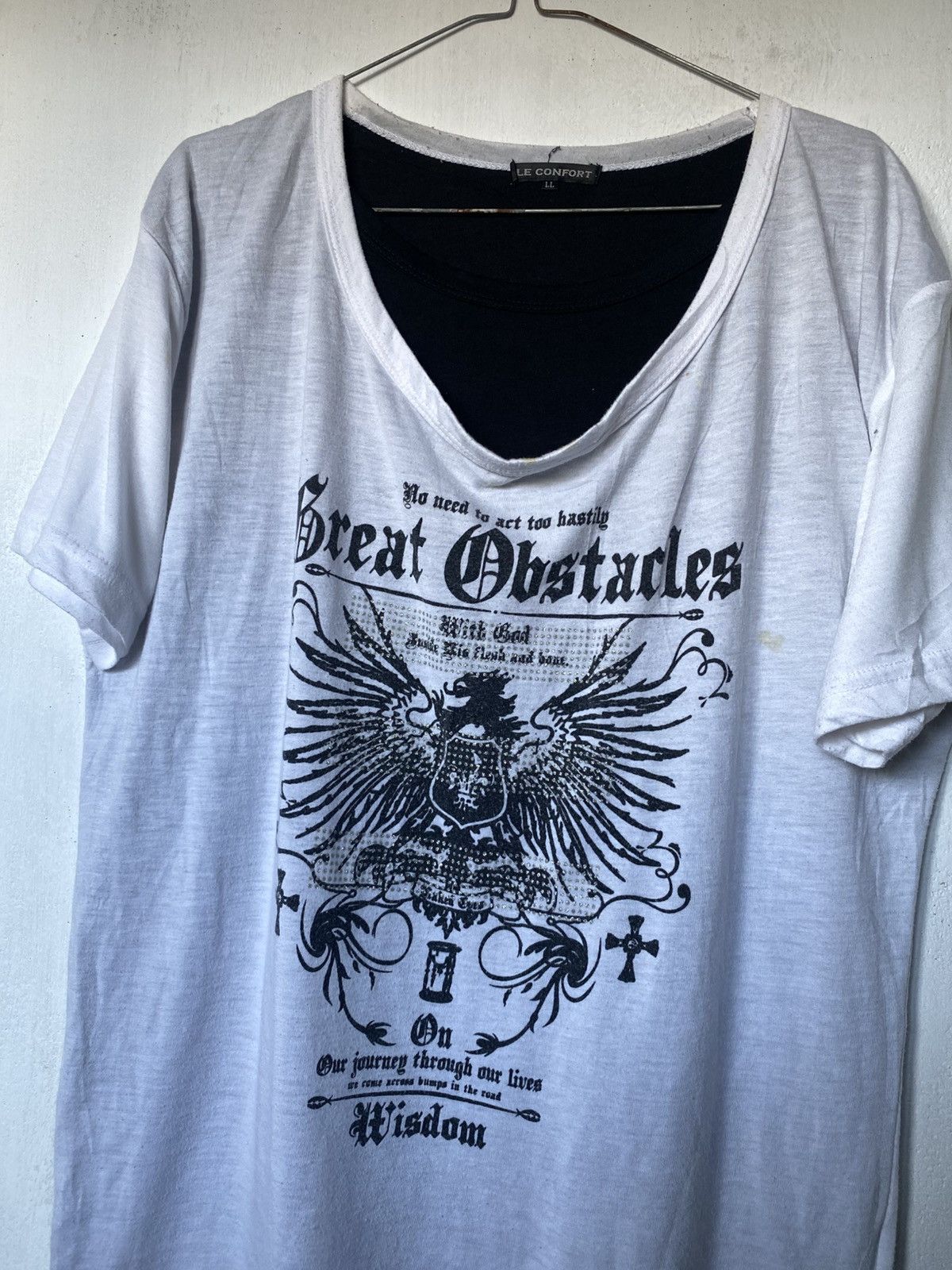 Beauty Beast × Hysteric Glamour × If Six Was Nine Le Confort Poem Double Layer Tshirt Size US M / EU 48-50 / 2 - 2 Thumbnail