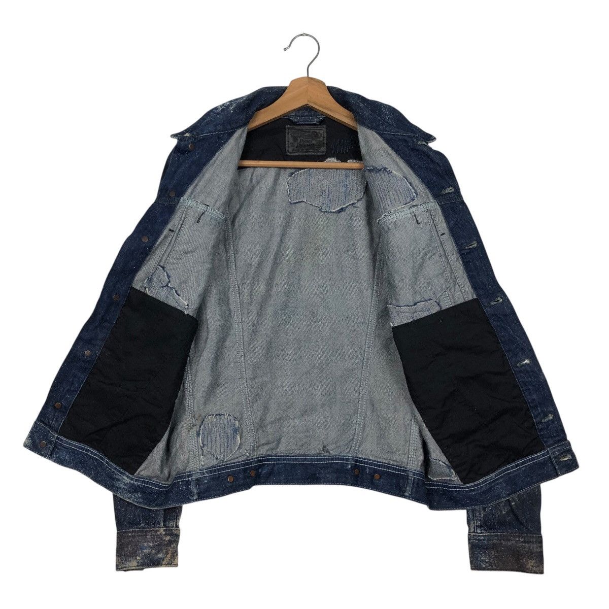 Diesel 📌Biker Denim Jacket Rusty Distressed Design Diesel Size XS / US 0-2 / IT 36-38 - 14 Thumbnail