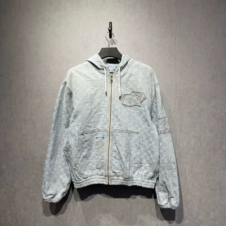Louis Vuitton Louis Vuitton NBA co-branded logo full-print hooded denim Size US XL / EU 56 / 4 - 1 Thumbnail