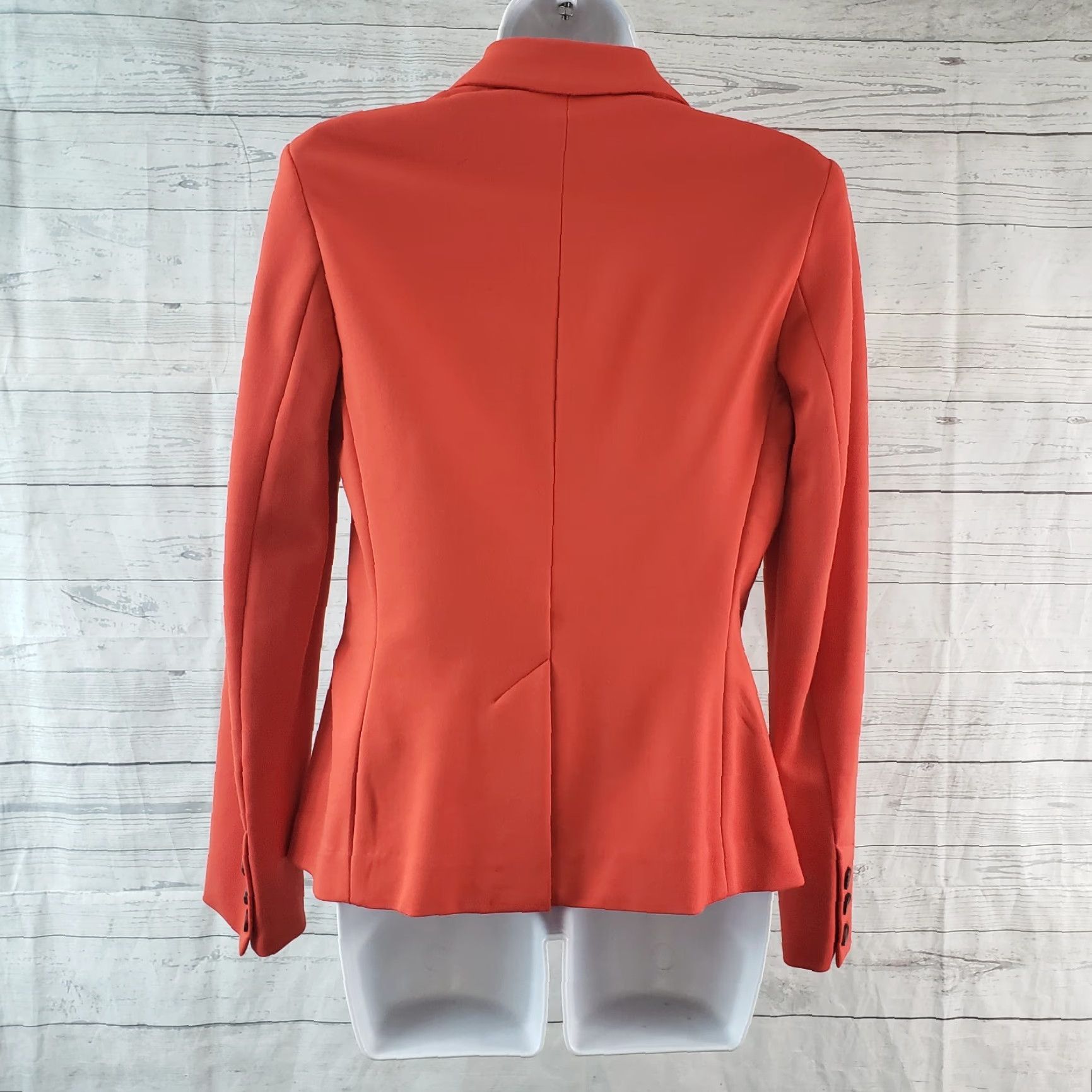 Boden Boden Blazer Womens Elizabeth Ponte 6 Orange 2 Button Viscose Blend Size M / US 6-8 / IT 42-44 - 4 Thumbnail