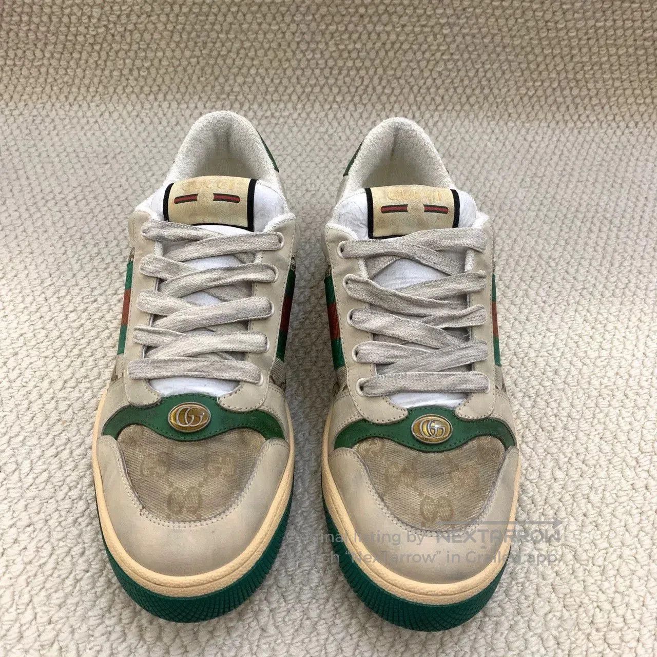 Gucci gucci screener canvas sneakers in green. Size US 9 / EU 42 - 2 Thumbnail