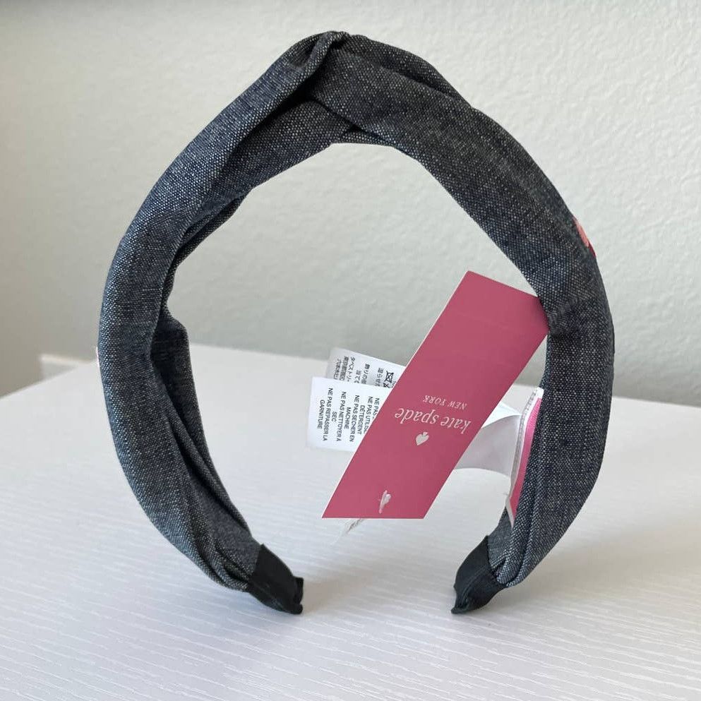 Kate Spade Kate Spade Cherry Denim Twisted Headband One size Size ONE SIZE - 7 Thumbnail