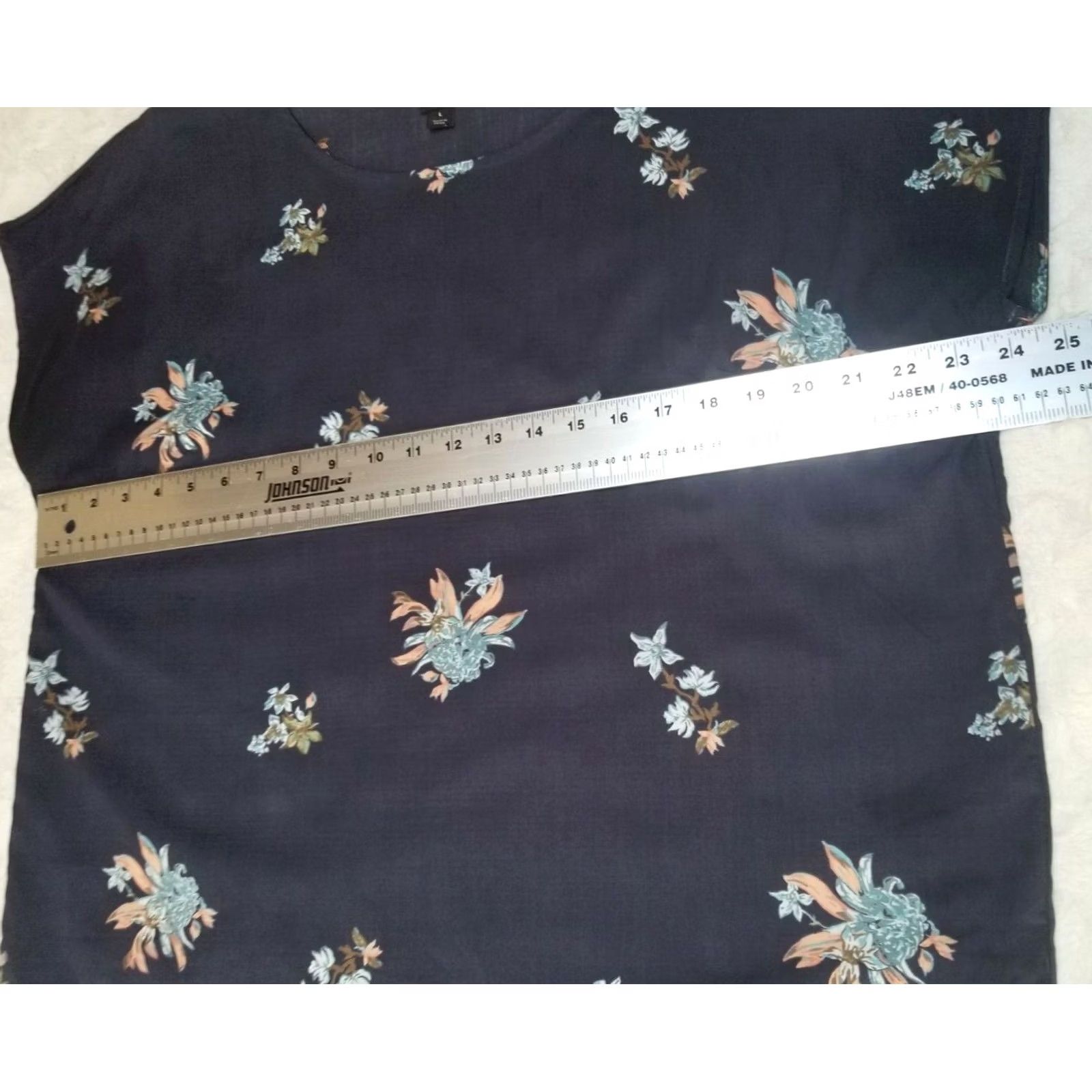 Patagonia Patagonia Blouse Shirt Floral Blue 100% Tencel Lyocell Scoop Neck Short Sleeve Large Womens Size L / US 10 / IT 46 - 5 Thumbnail