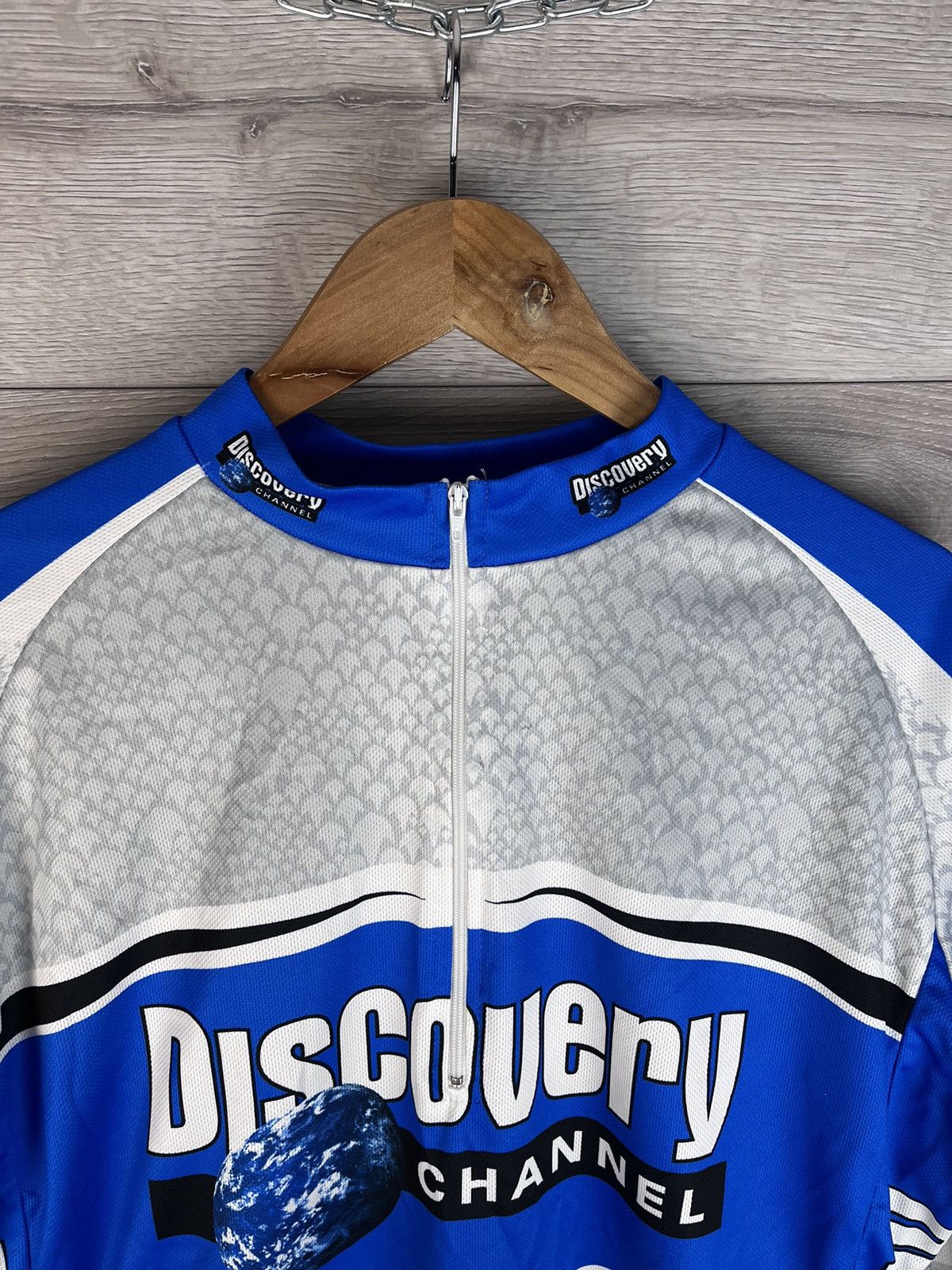 Nike NIKE Discovery Channel Cycling Jersey Long Sleeve Half Zip Size US XL / EU 56 / 4 - 7 Thumbnail