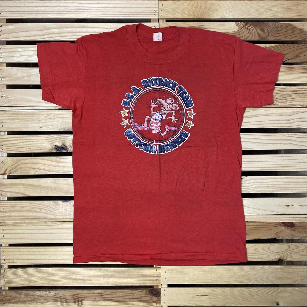 Other True Vintage USA Rat Race Team Red Political Tee Size Large Size US L / EU 52-54 / 3 - 1 Thumbnail