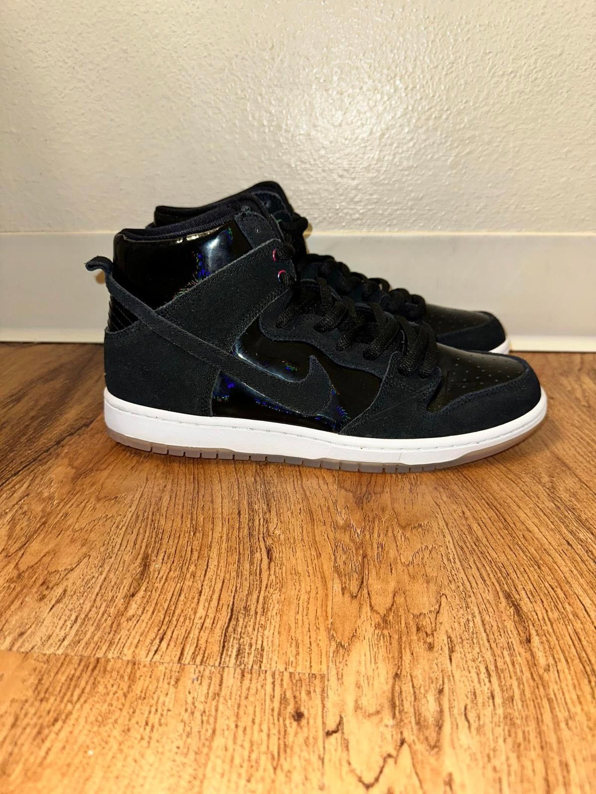 Nike Nike SB Zoom Dunk High Pro Black White Clear Size US 10 / EU 43 - 1 Thumbnail