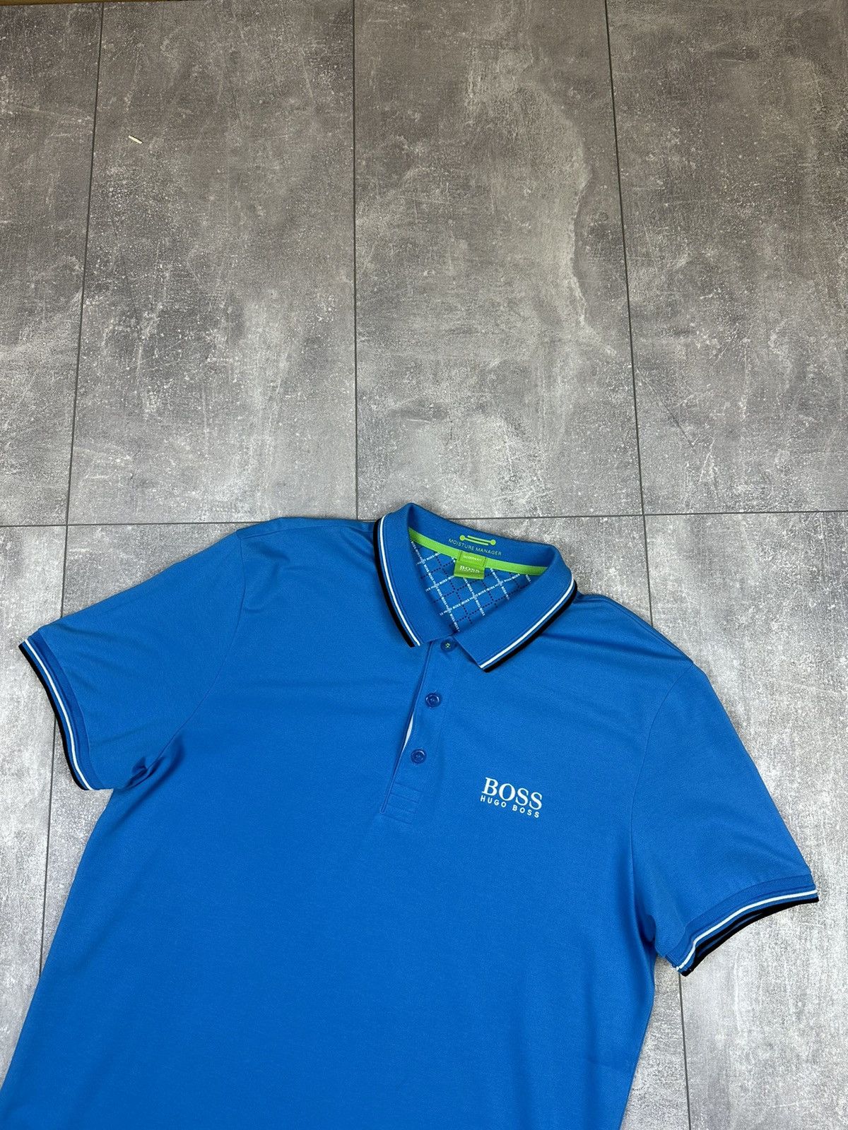 Hugo Boss Blue Basic Hugo Boss Polo Size US L / EU 52-54 / 3 - 5 Thumbnail
