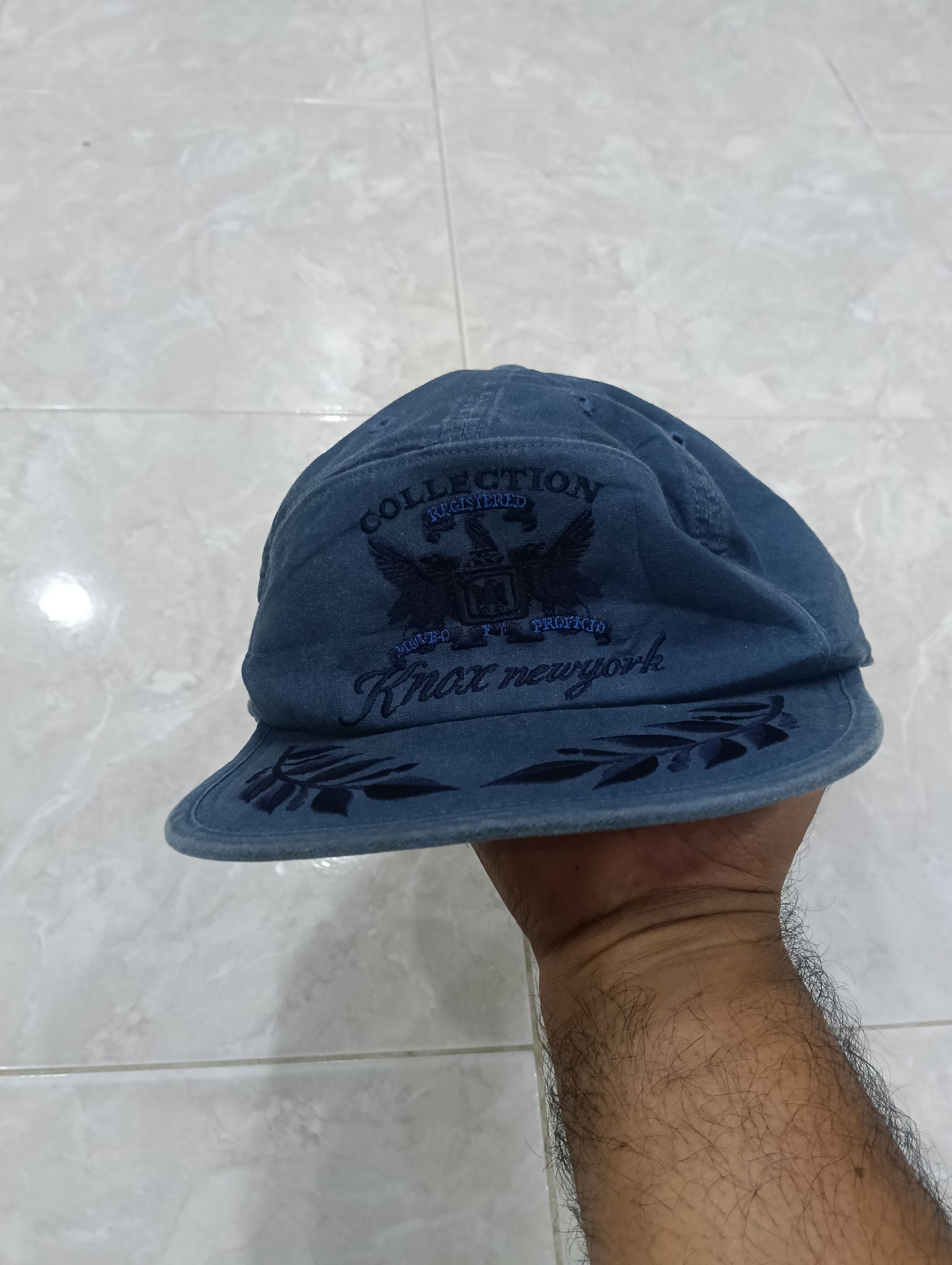 Japanese Brand Vintage Knox New York Hats Navy Blue Size ONE SIZE - 1 Thumbnail