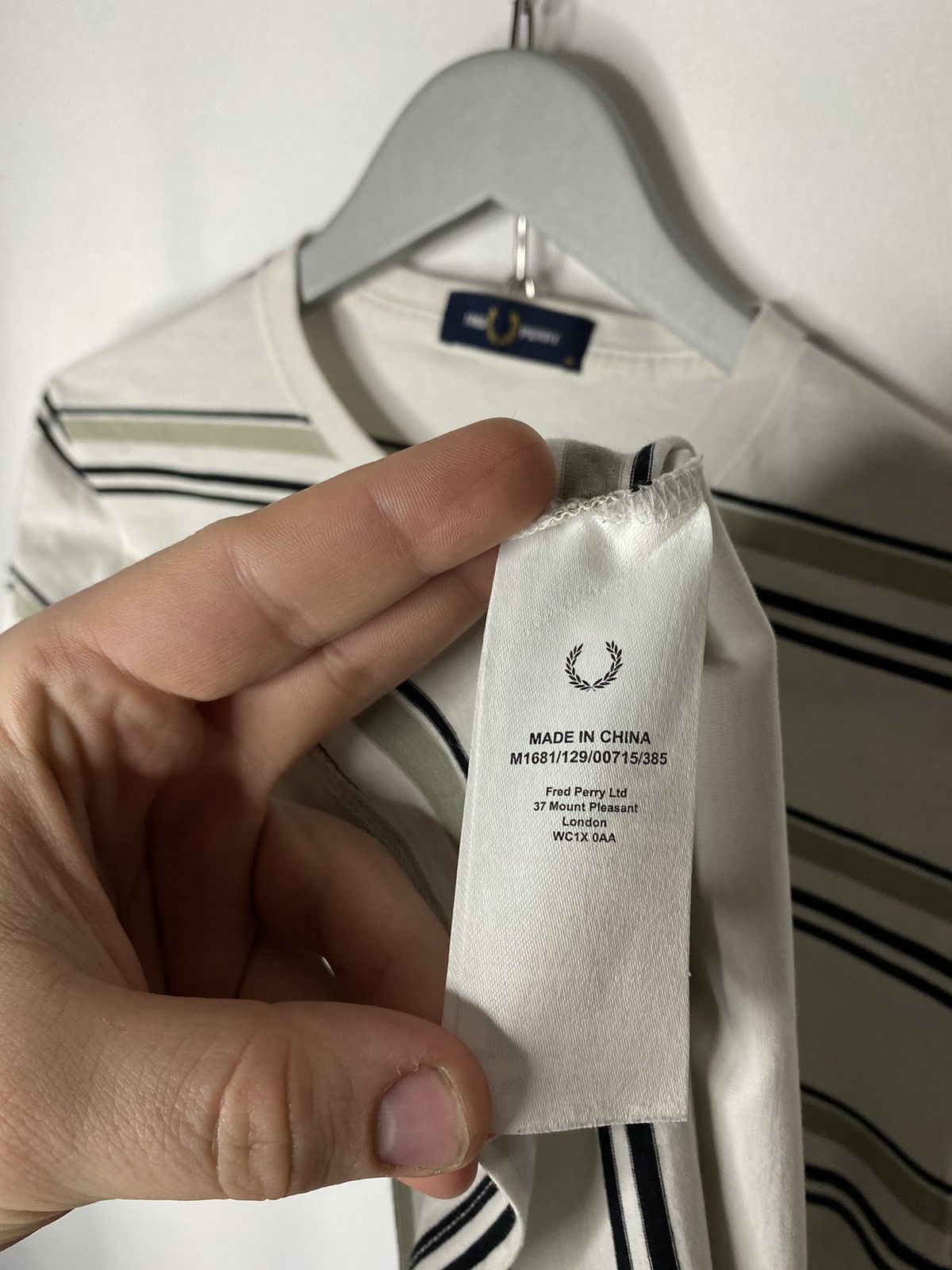 Fred Perry × Vintage 🔥Vintage Fred Perry Striped T-Shirt Short Sleeve Tee🔥 Size US M / EU 48-50 / 2 - 7 Thumbnail