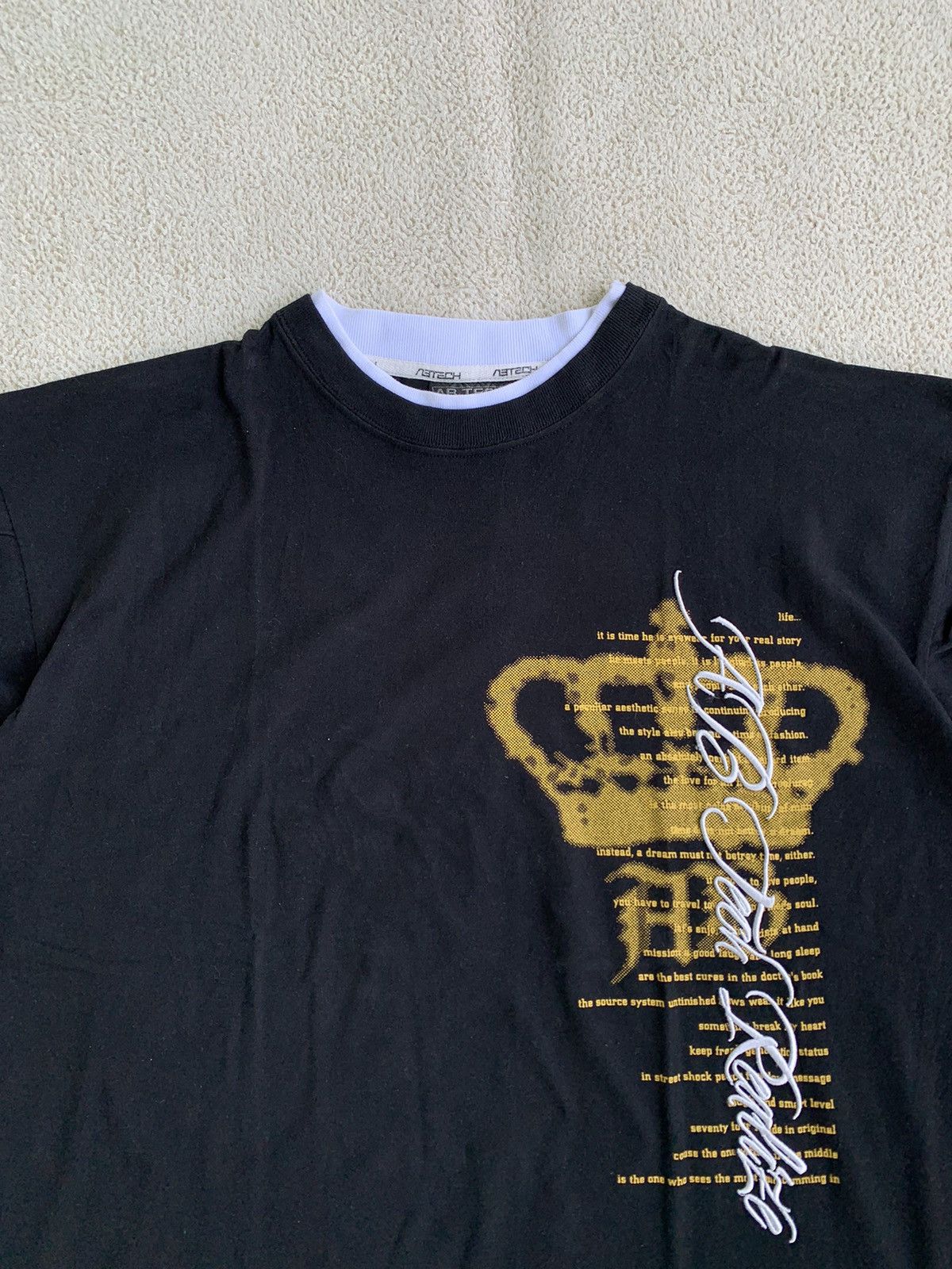 Beauty Beast × If Six Was Nine × Japanese Brand Collins Double Layer Poem Rock Tshirt Size US L / EU 52-54 / 3 - 4 Thumbnail