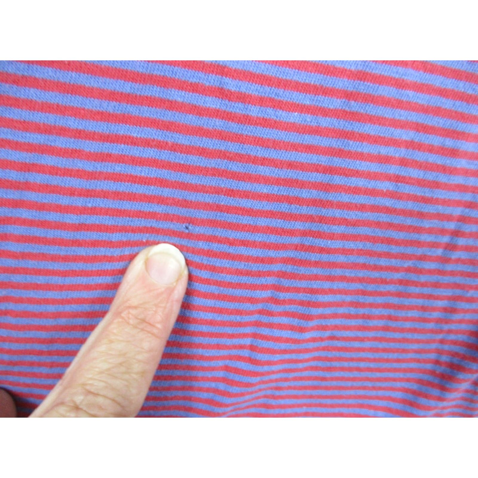 johnnie-O Johnnie-O West Coast Shirt Medium Mens Short Sleeve Striped Pocket Blue Pink Logo 100% Cotton Polo Size US M / EU 48-50 / 2 - 7 Thumbnail