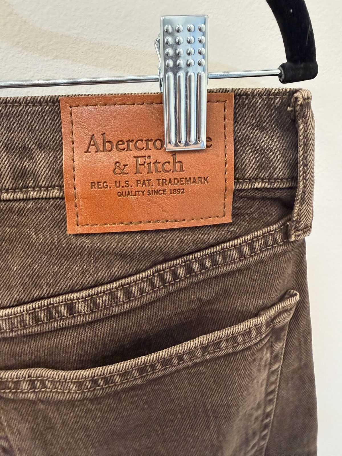 Abercrombie & Fitch Abercrombie & Fitch Straight Fit Jeans - Brown/Tobacco Wash Size US 32 / EU 48 - 3 Thumbnail