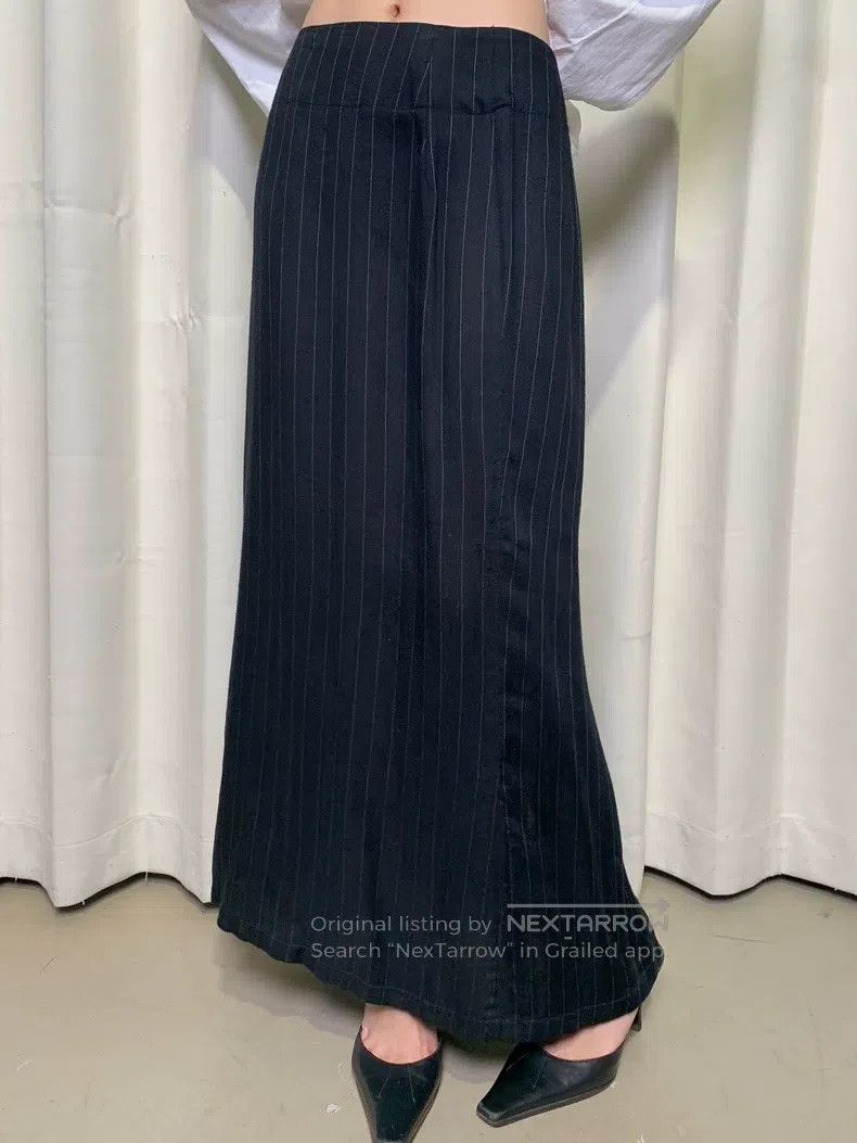 Yohji Yamamoto Yohji Yamamoto size s Medieval Striped Minimalist Skirt Size 24" / US 00 / IT 34 - 5 Thumbnail