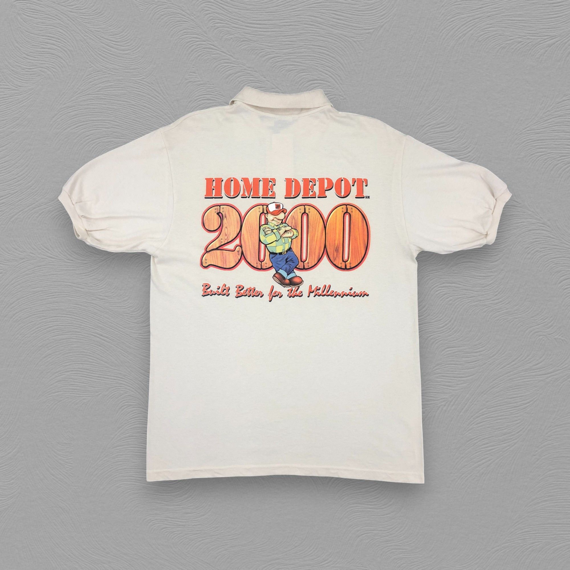 Anvil Vintage Home Depot 2000 Polo Tshirt - H054 Size US L / EU 52-54 / 3 - 1 Thumbnail