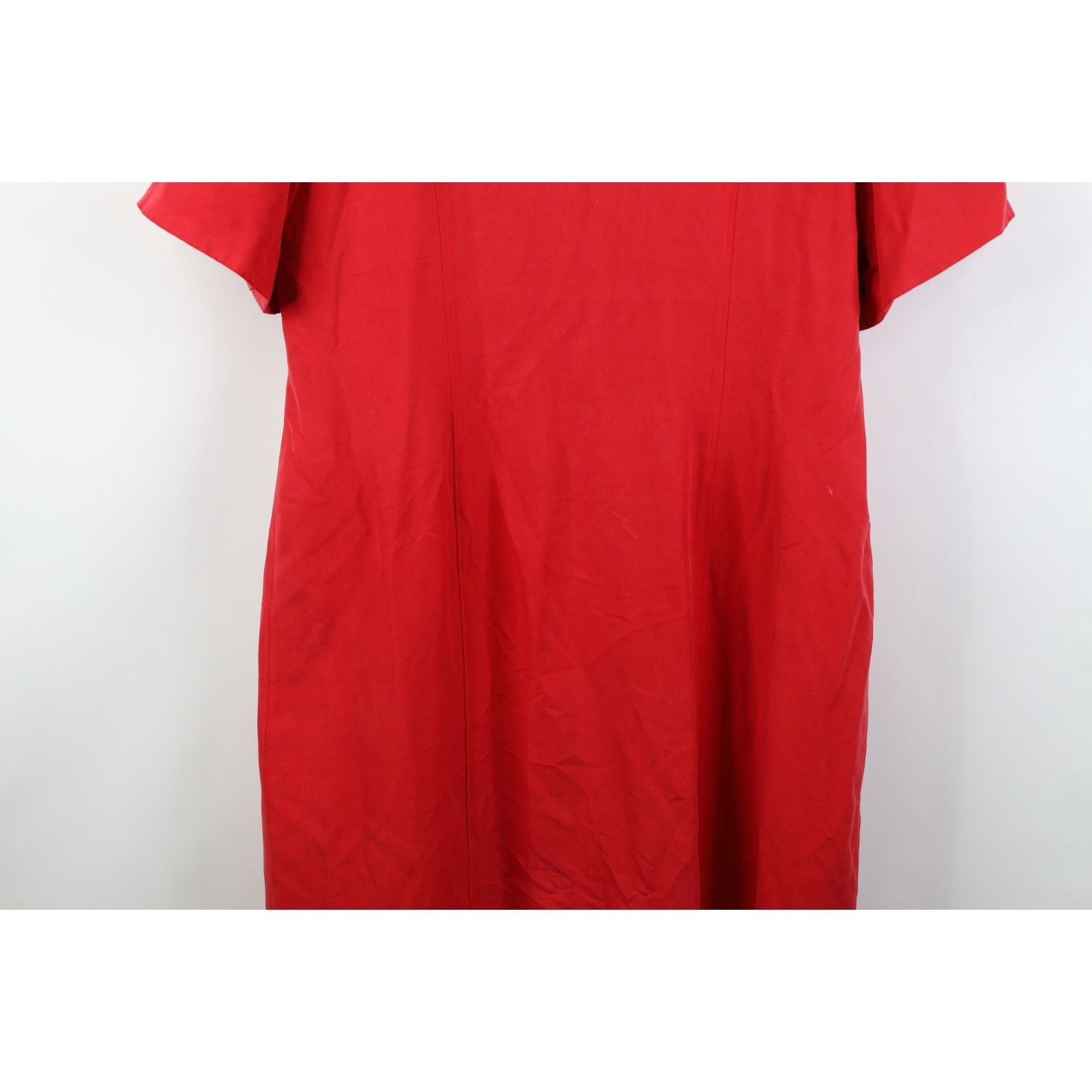 Vintage Vintage 90s Streetwear Career Short Sleeve Silk Dress Size XXL / US 16-18 / IT 52-54 - 18 Thumbnail