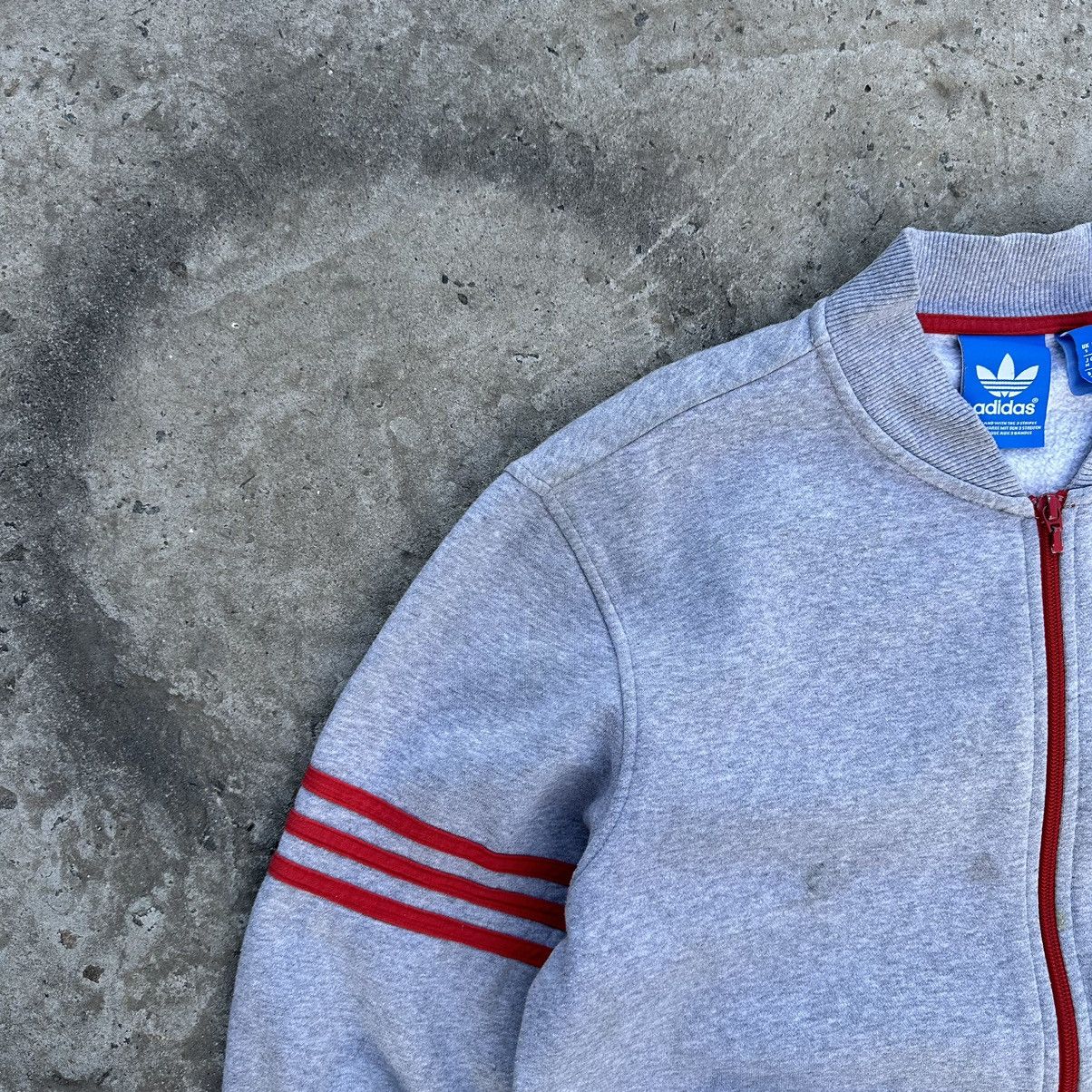 Adidas × Vintage Vintage Adidas Original Bomber Zip Sweater Big Logo Y2K 00s Size US S / EU 44-46 / 1 - 9 Thumbnail