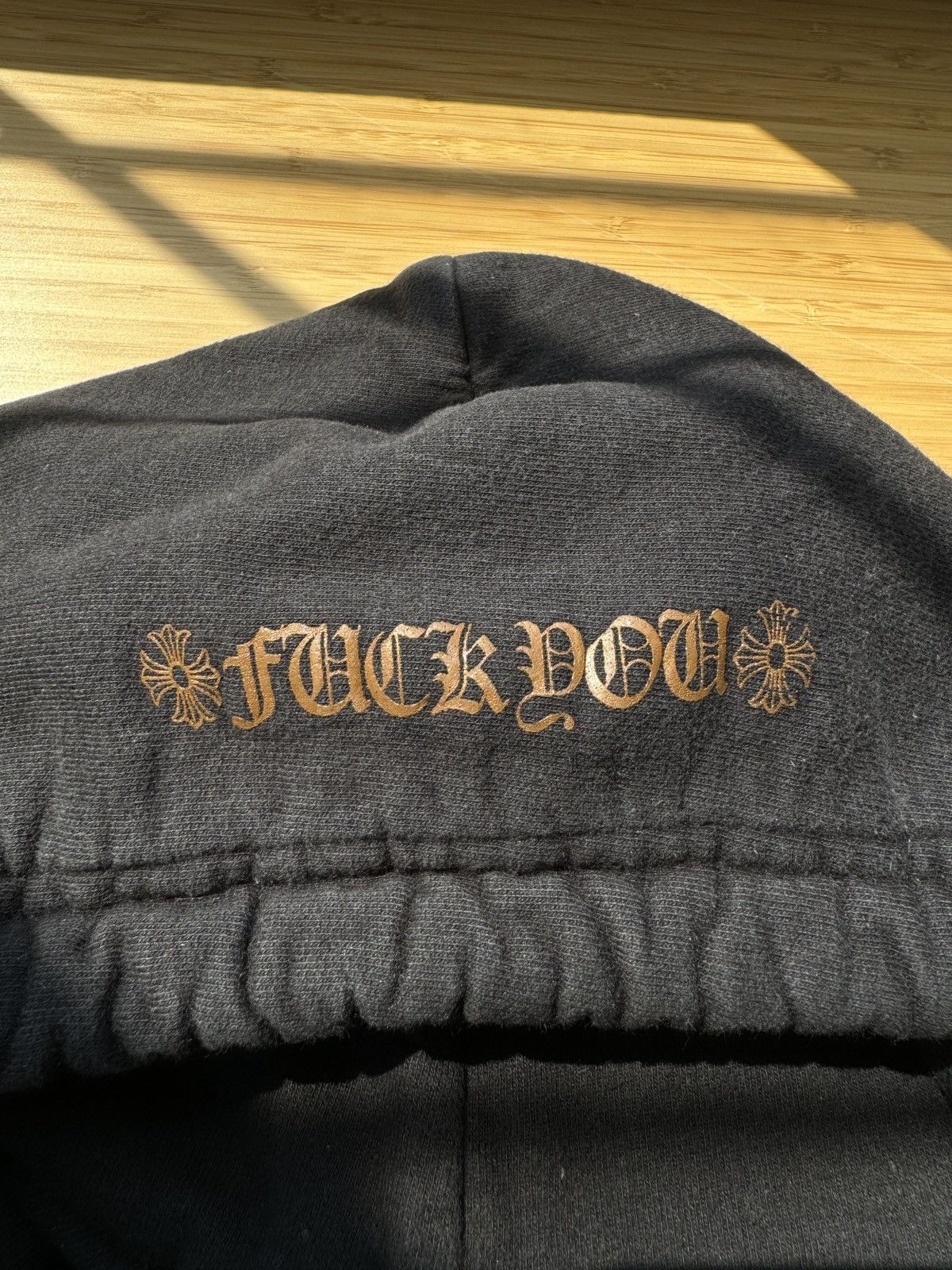 Chrome Hearts Chrome Hearts Black Fuck You Pullover Hoodie Bronze Print Size US L / EU 52-54 / 3 - 7 Thumbnail