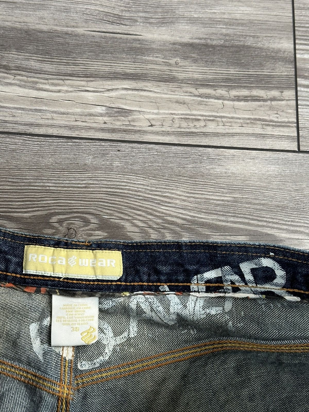 JNCO × Rocawear × Vintage Crazy Vintage Y2K Rocawear Baggy Jeans Size US 36 / EU 52 - 6 Thumbnail