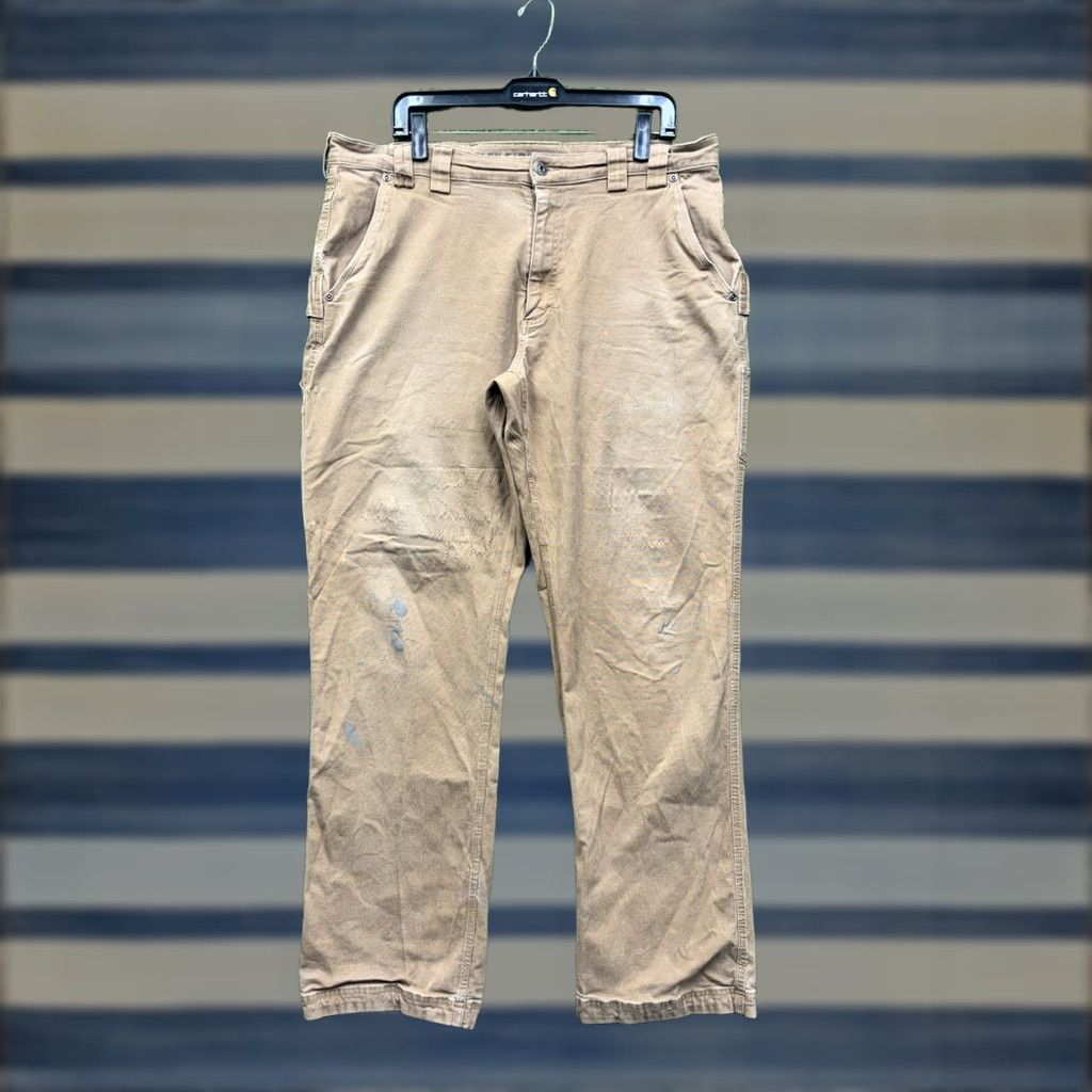 Vintage Duluth Mens Pants 36x34 Flex Fire Hose Carpenter Canvas Workwear Size 36 Brown Straight 5-Pocket Tech Flex Fire Hose Carpenter Pant Mens Size US 36 / EU 52 - 1 Thumbnail